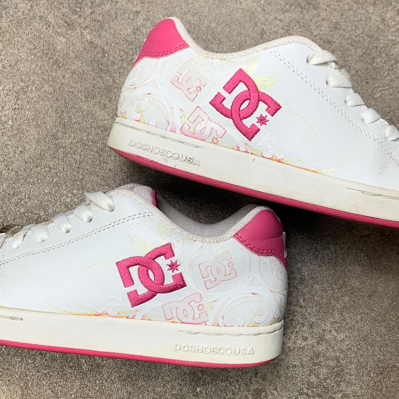 DC Shoes Pixies 00s white pink chunky trainers