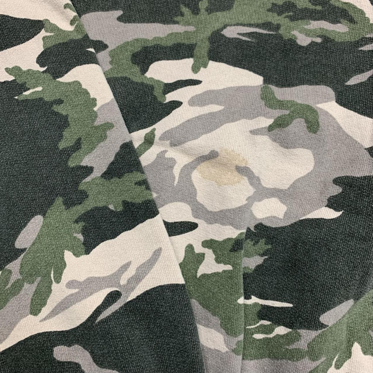 Quiksilver 00s camo beige baggy zip sweater