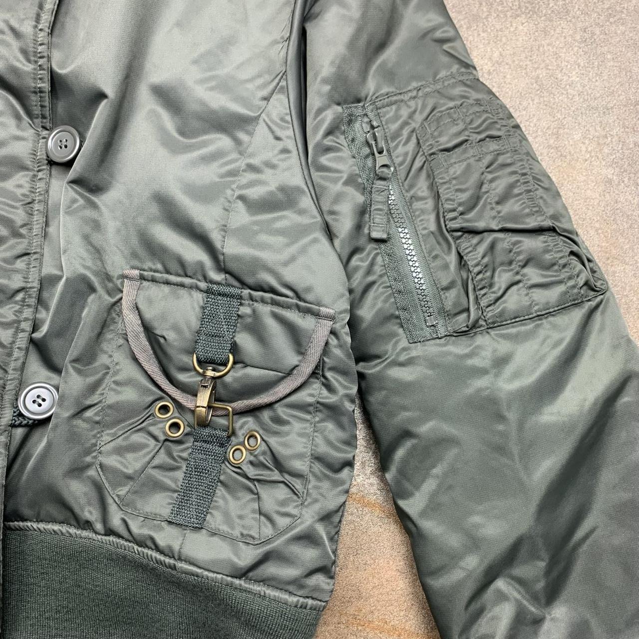 R.W.C Industries Inc. 90s military fur hood bomber jacket
