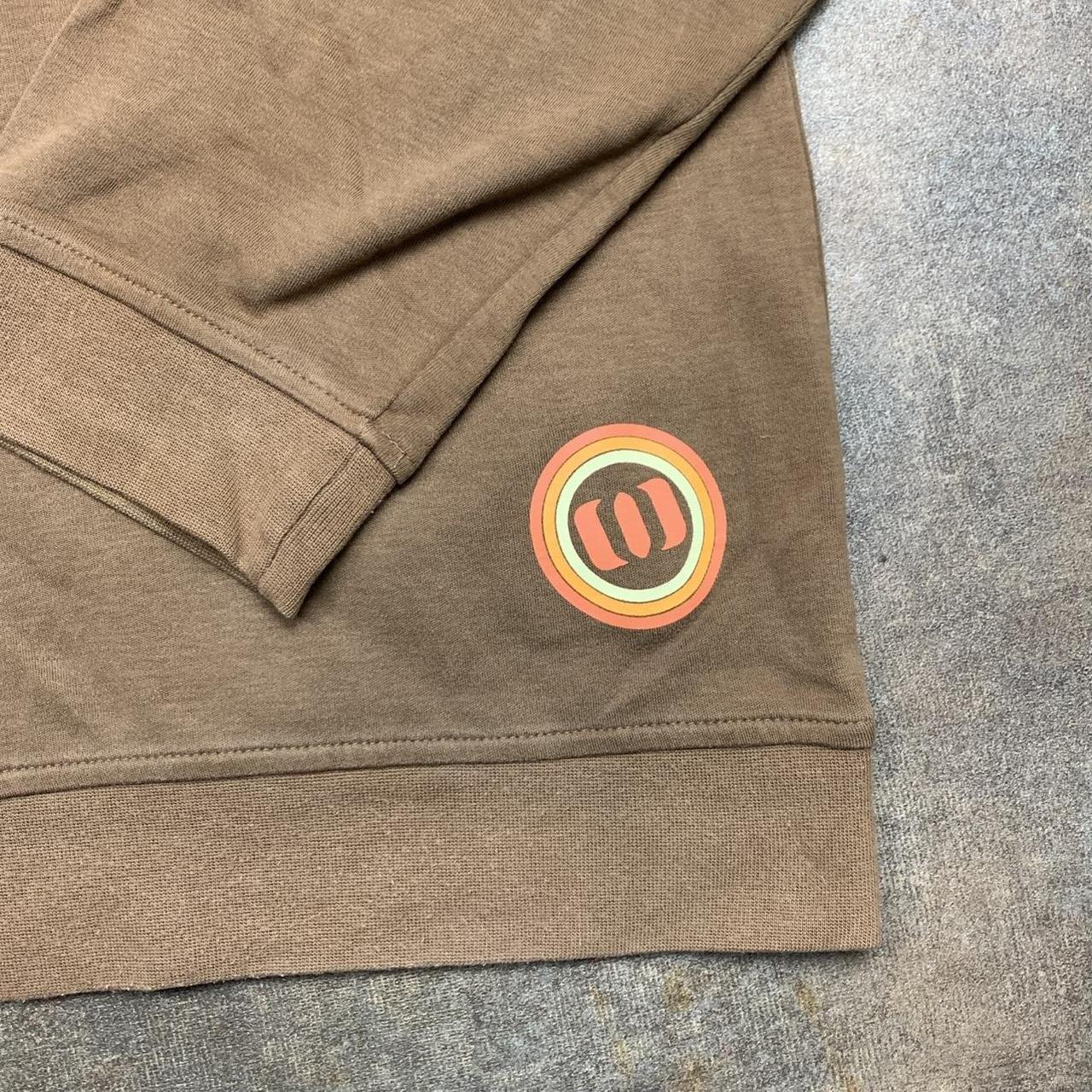 Animal 00s brown graphic boxy hoodie