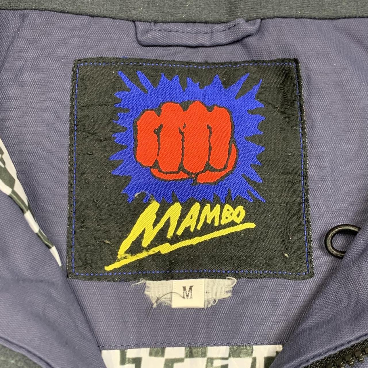 Mambo 90s navy graphic utilised ski jacket