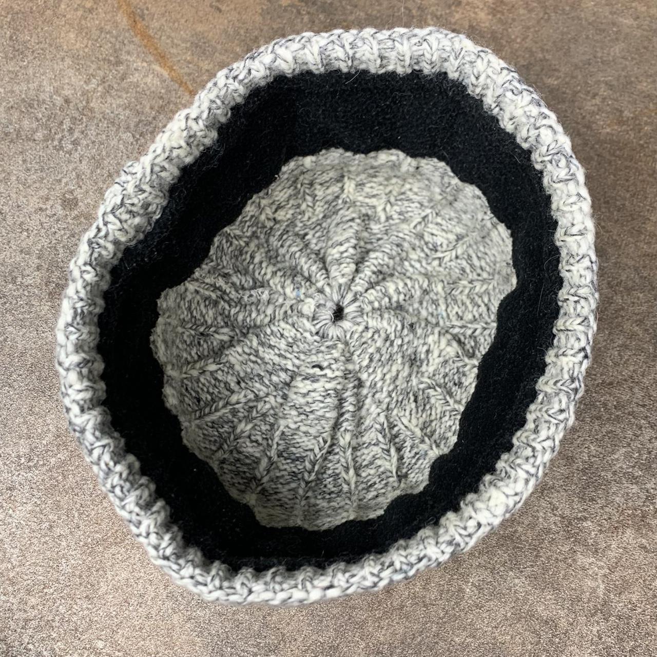 Fox Racing 00s fleece white grey beanie