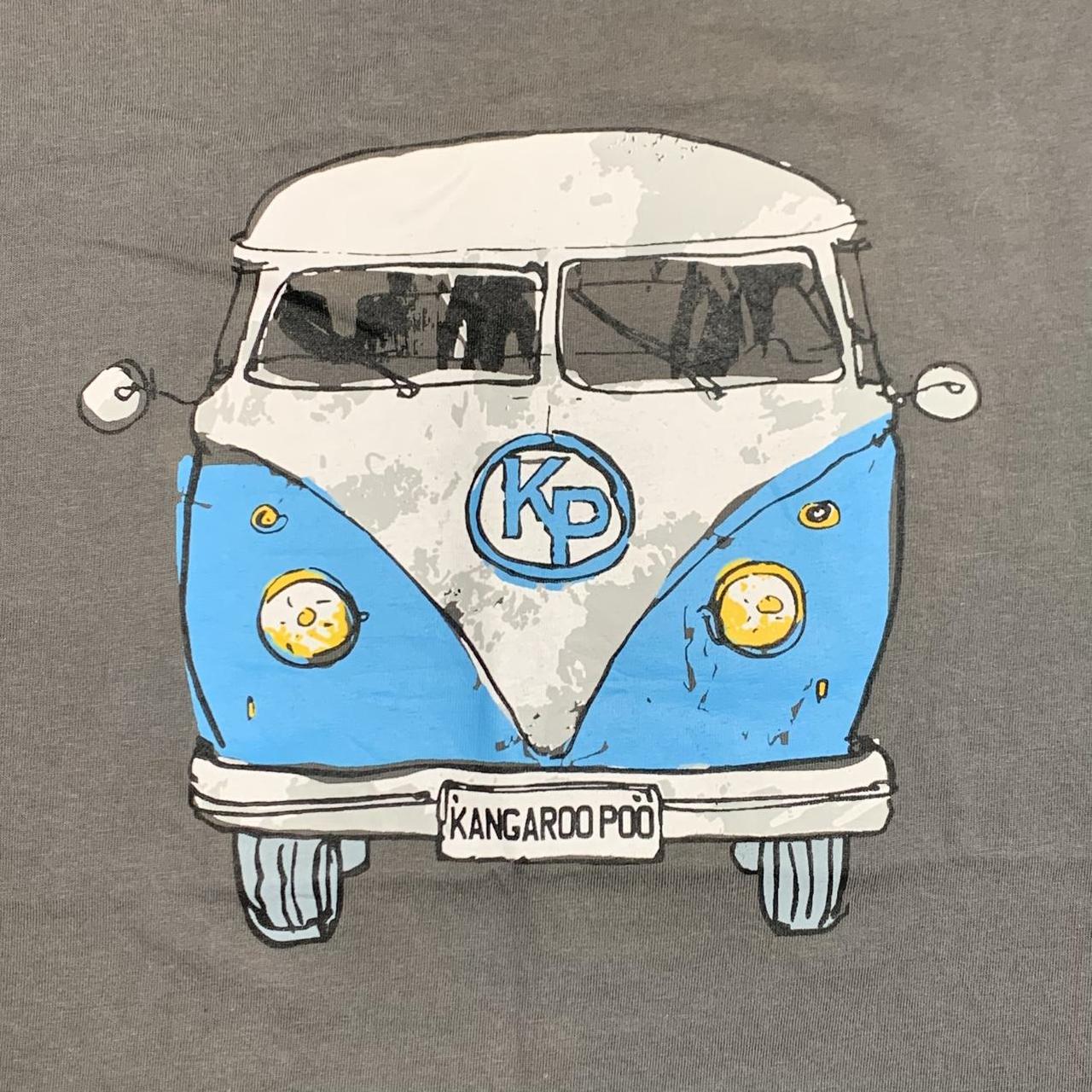Kangaroo Poo 00s grey graphic tee