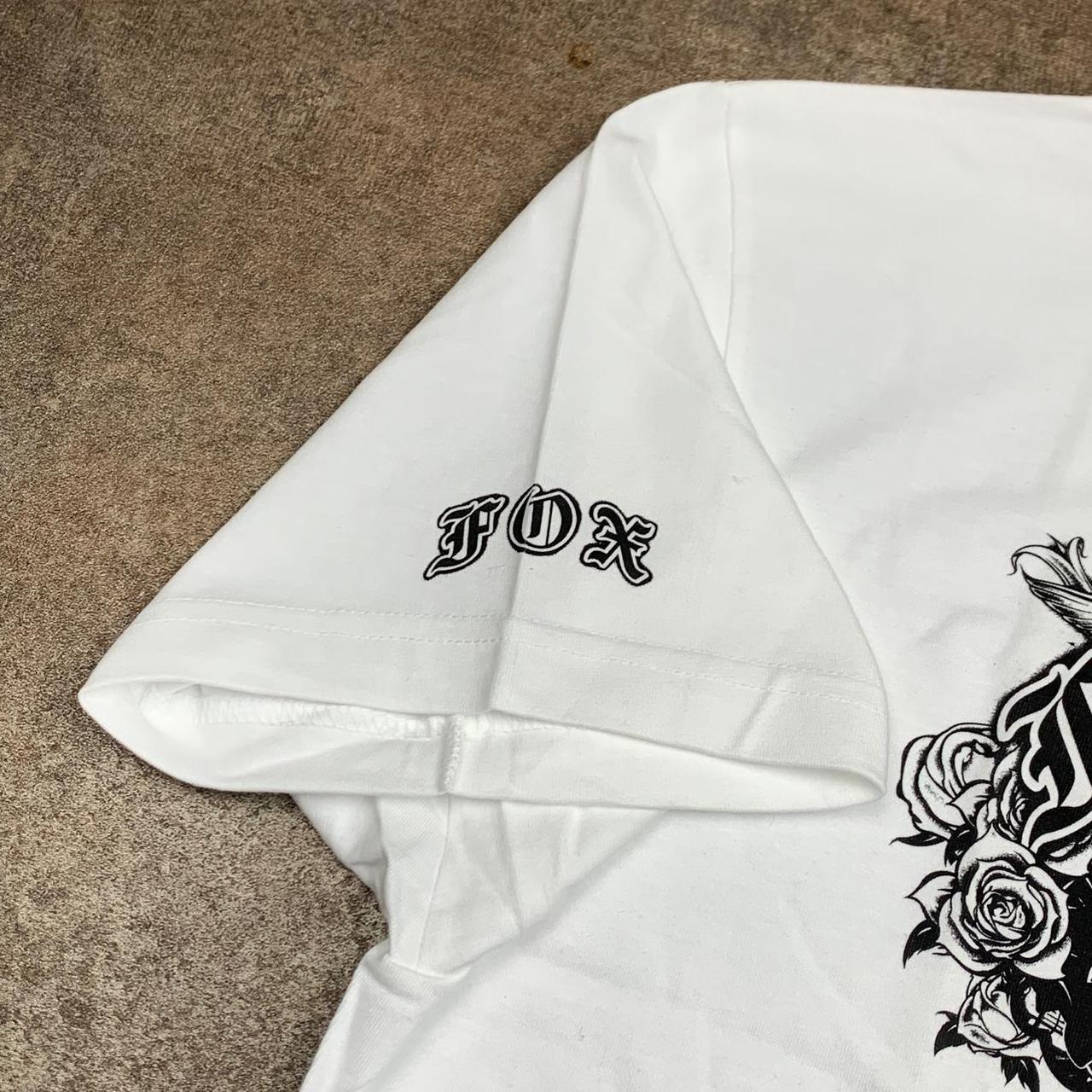 Fox Racing 00s white black graphic tee