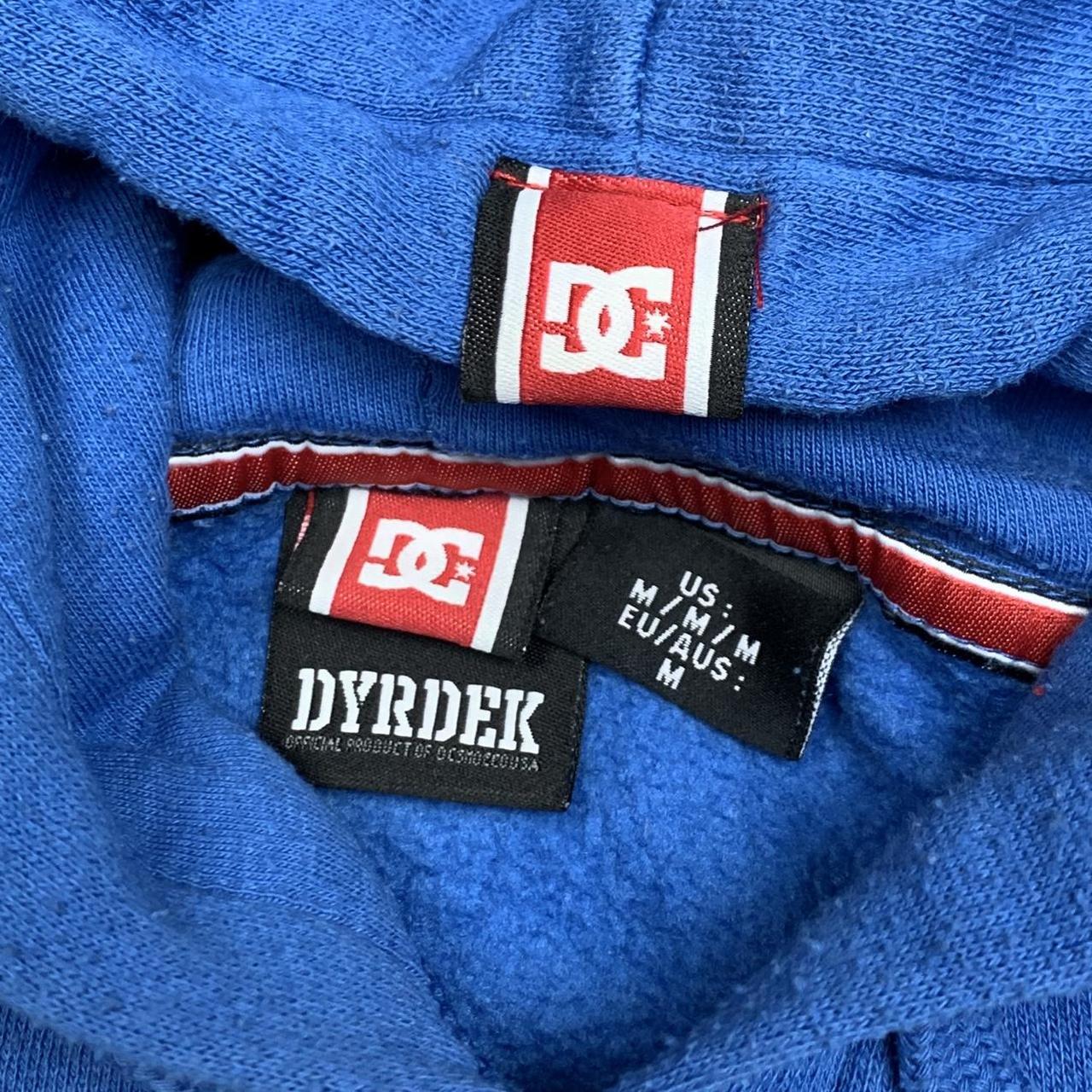 DC Shoes 00s blue white graphic boxy hoodie
