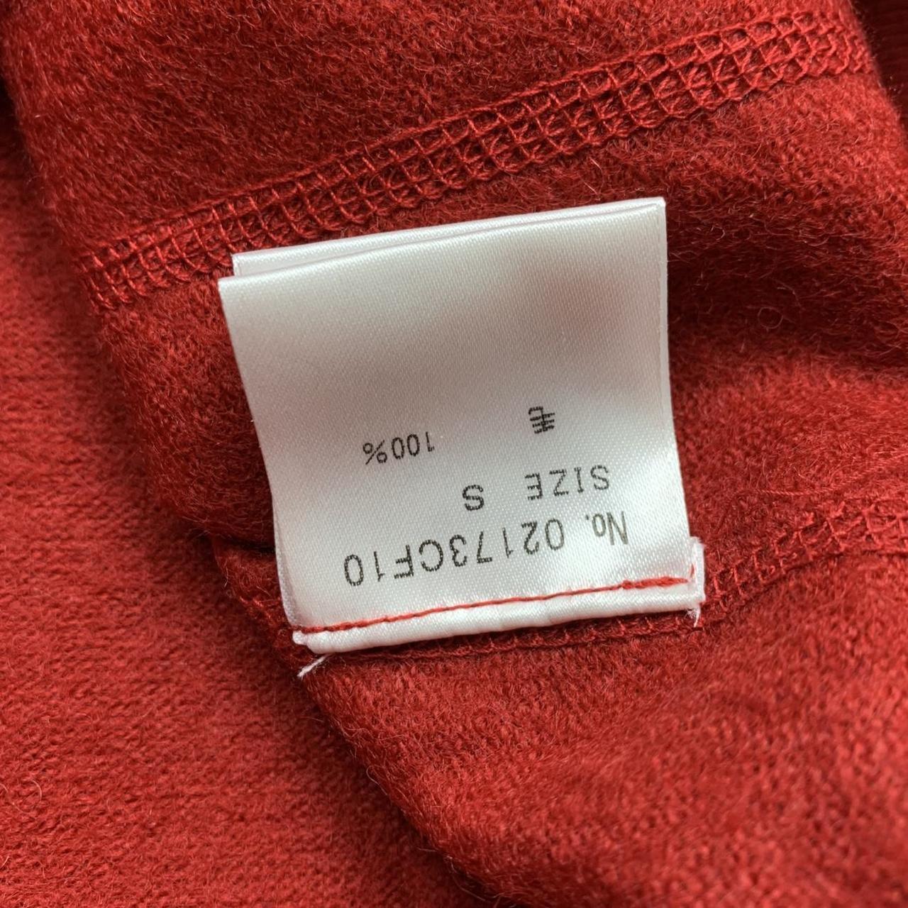 Hysteric Glamour 00s red boxy graphic hoodie