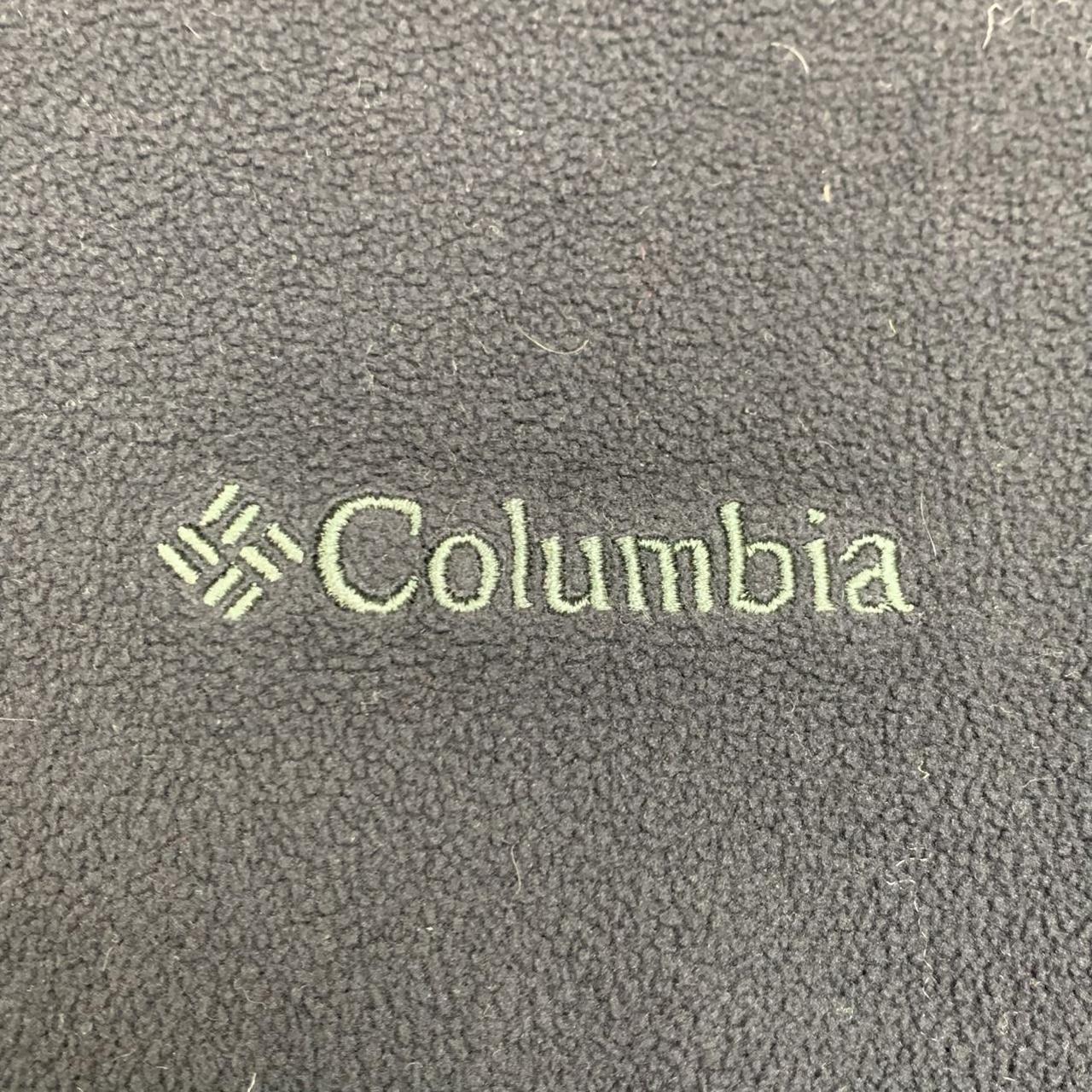 Columbia black grey quarter zip fleece