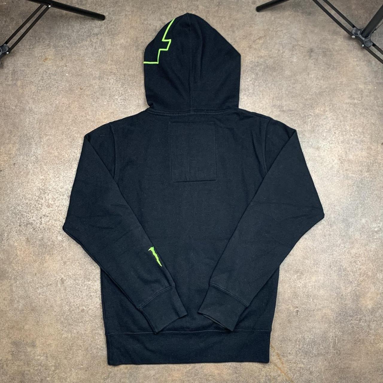 Fox Racing x Monster Energy 00s black graphic hoodie