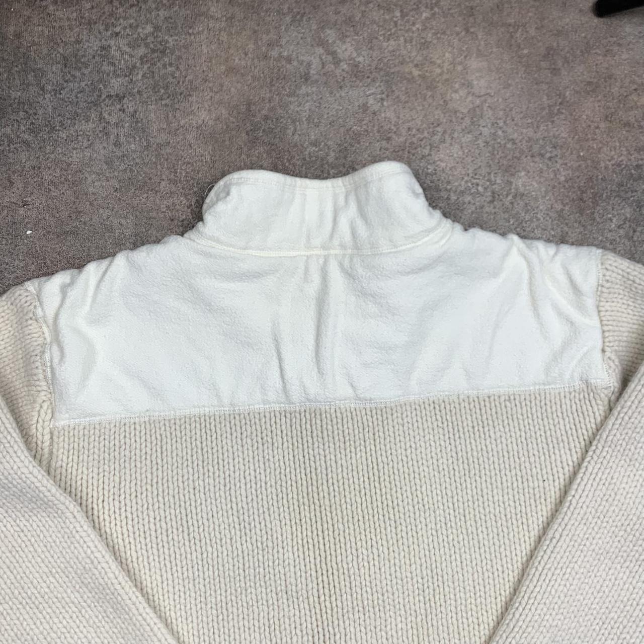 Animal 00s white cream chunky knit jumper