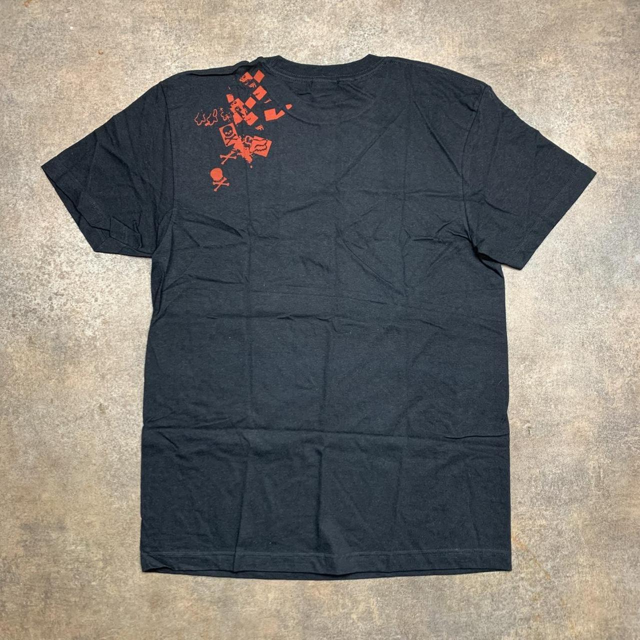 Fox Racing 00s black grunge graphic tee
