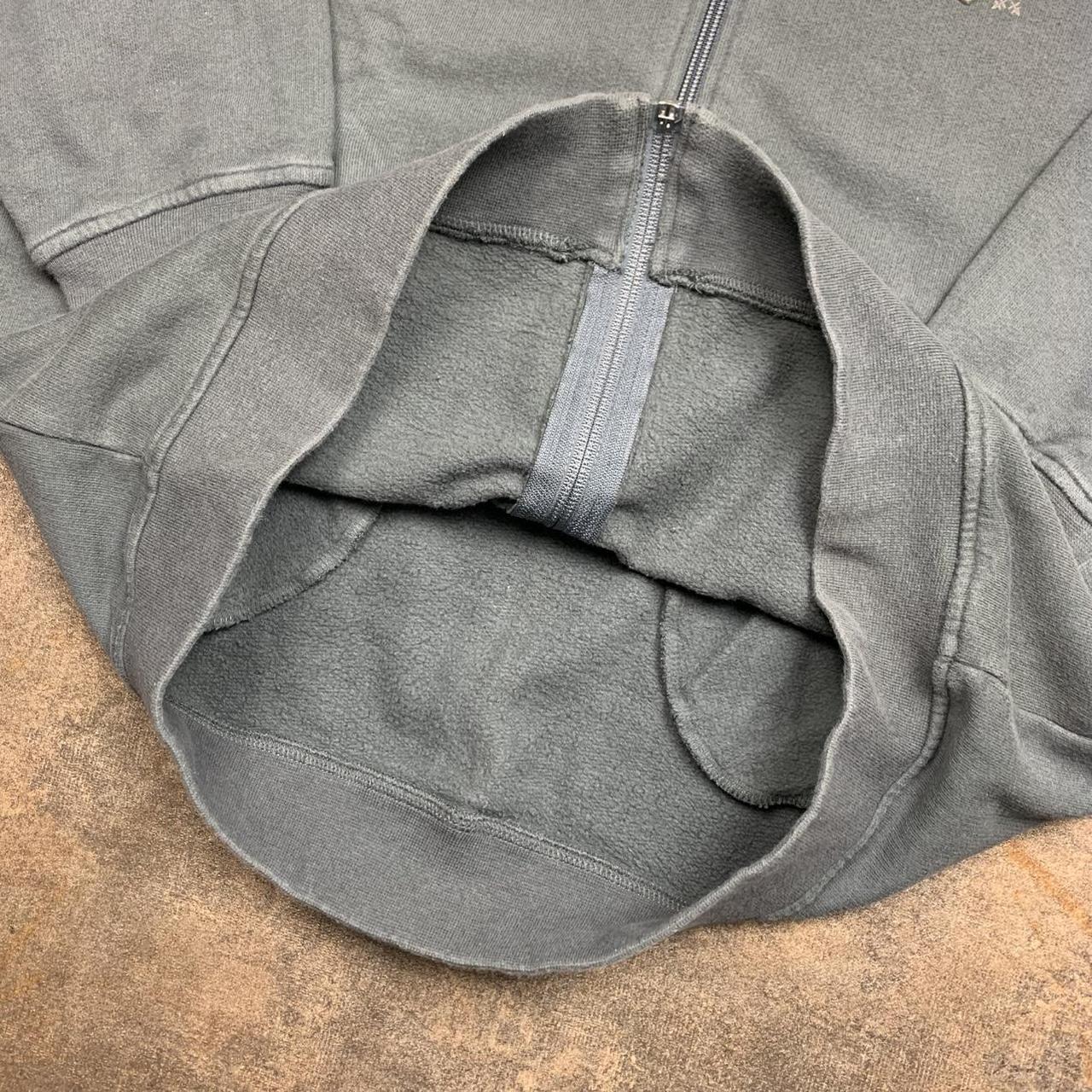 Oxbow 00s graphic baggy blue zip hoodie