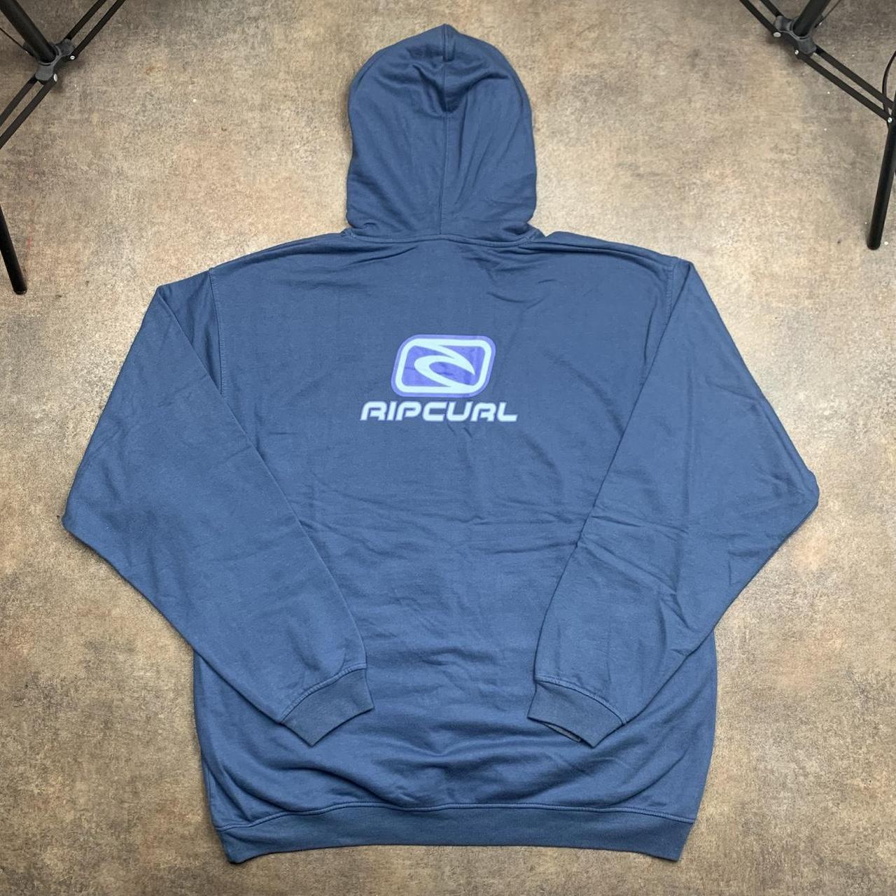 Rip Curl 00s blue baggy graphic hoodie