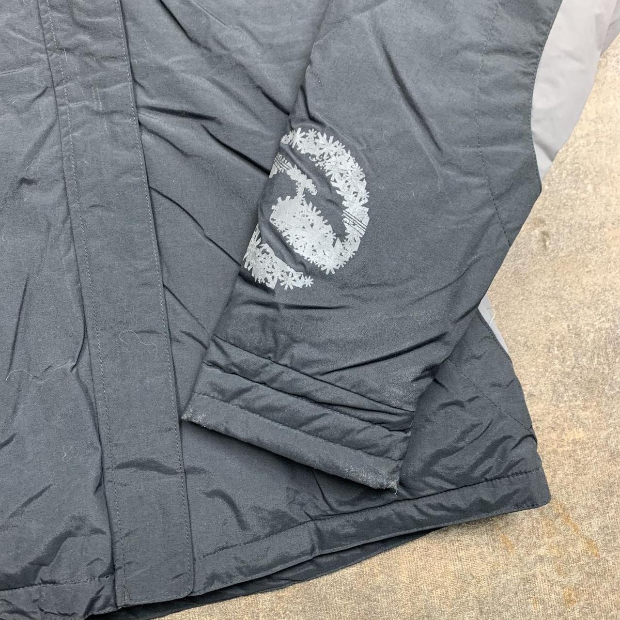 Rip Curl 00s black grey fur hood ski jacket