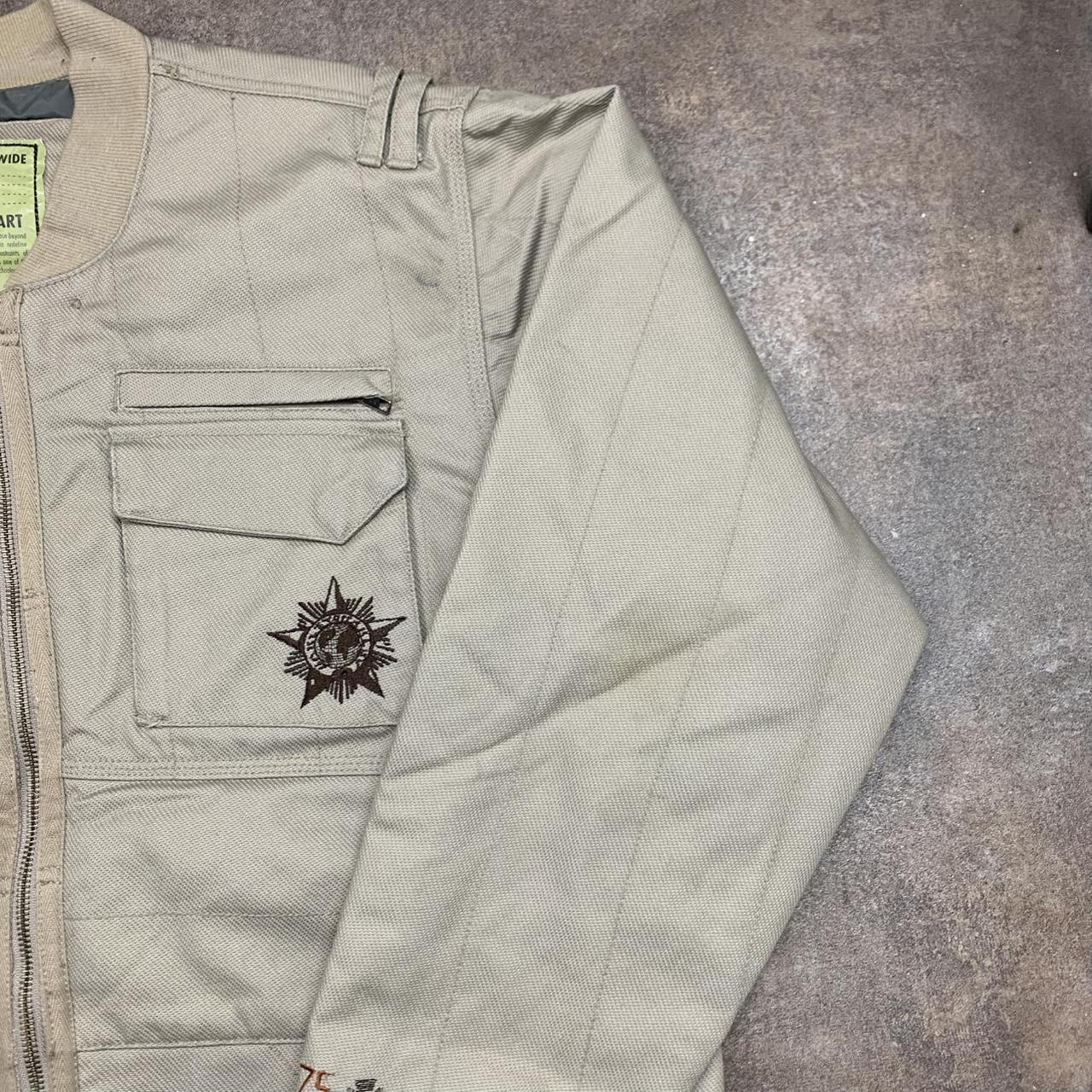 Oakley 00s zip beige cream workwear jacket
