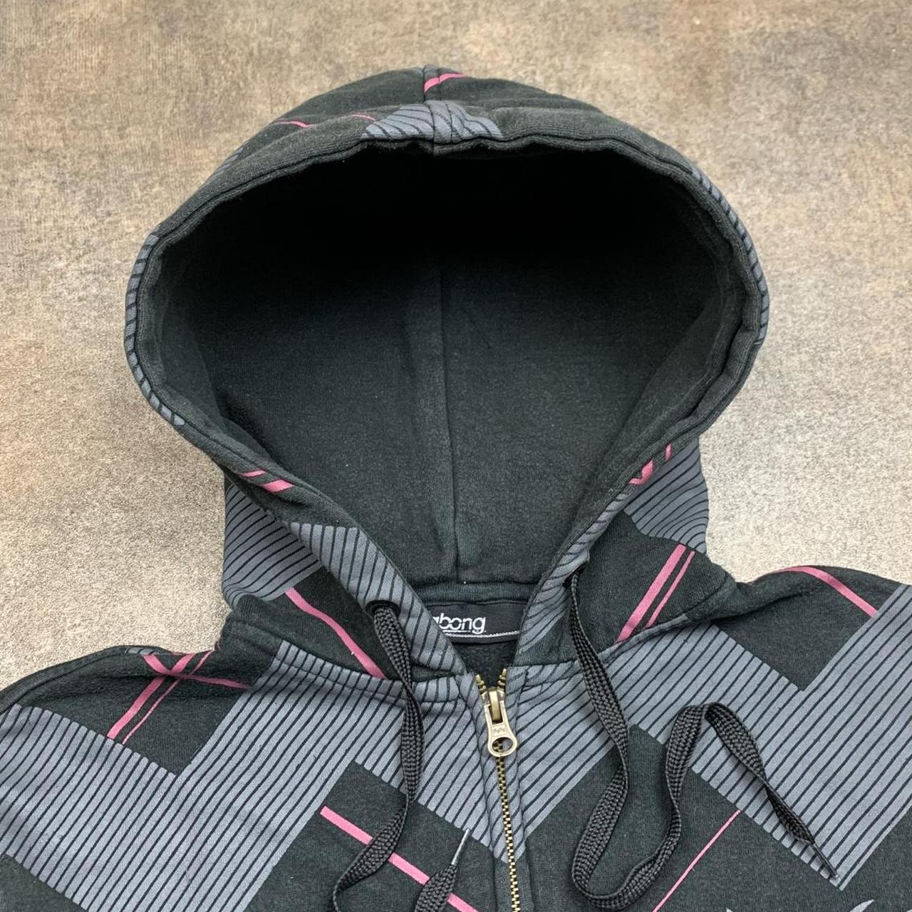 Billabong 00s black grey graphic zip hoodie