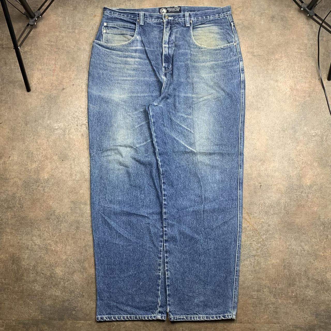 Southpole 00s graphic carpenter baggy blue denim jeans