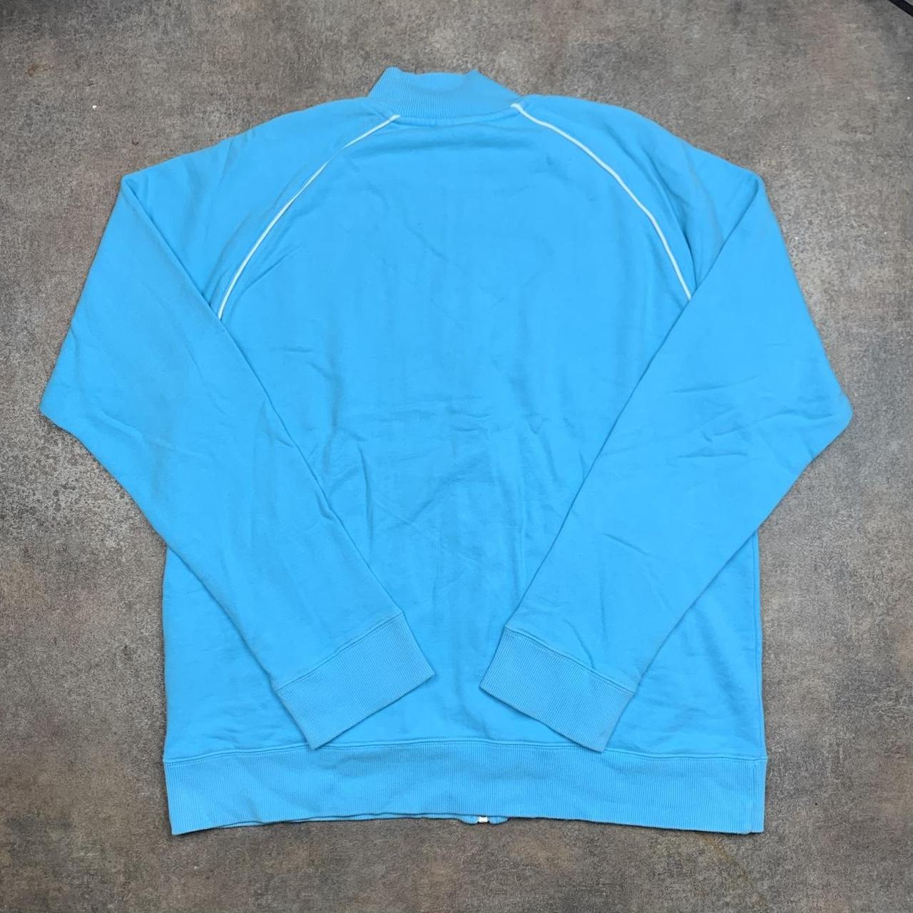 Quiksilver 00s blue graphic boxy zip jumper