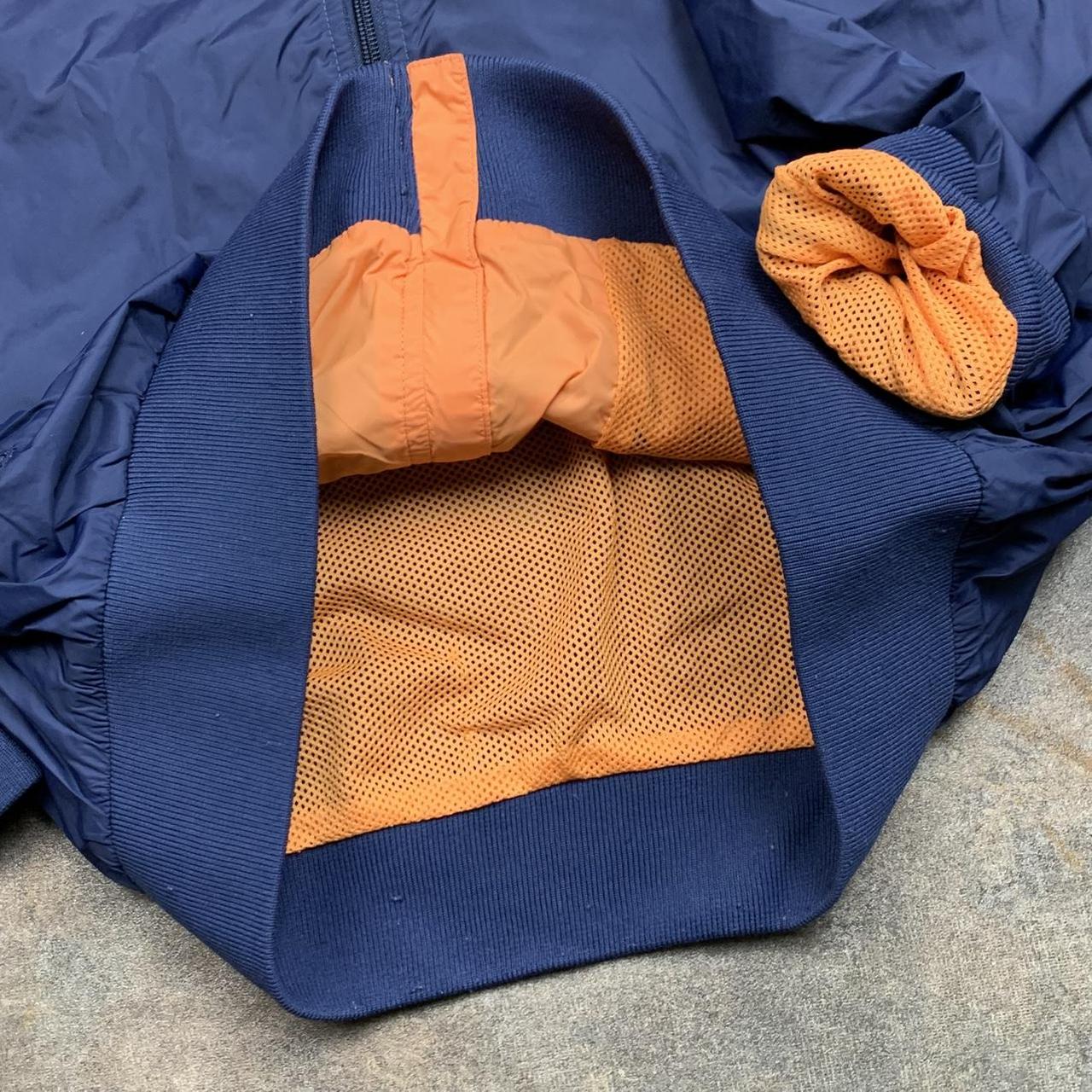 Animal 00s navy orange boxy zip jacket
