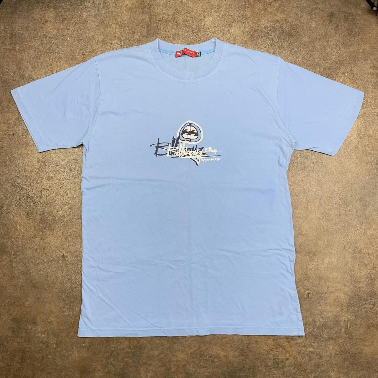 Billabong Australia 90s light blue graphic tee