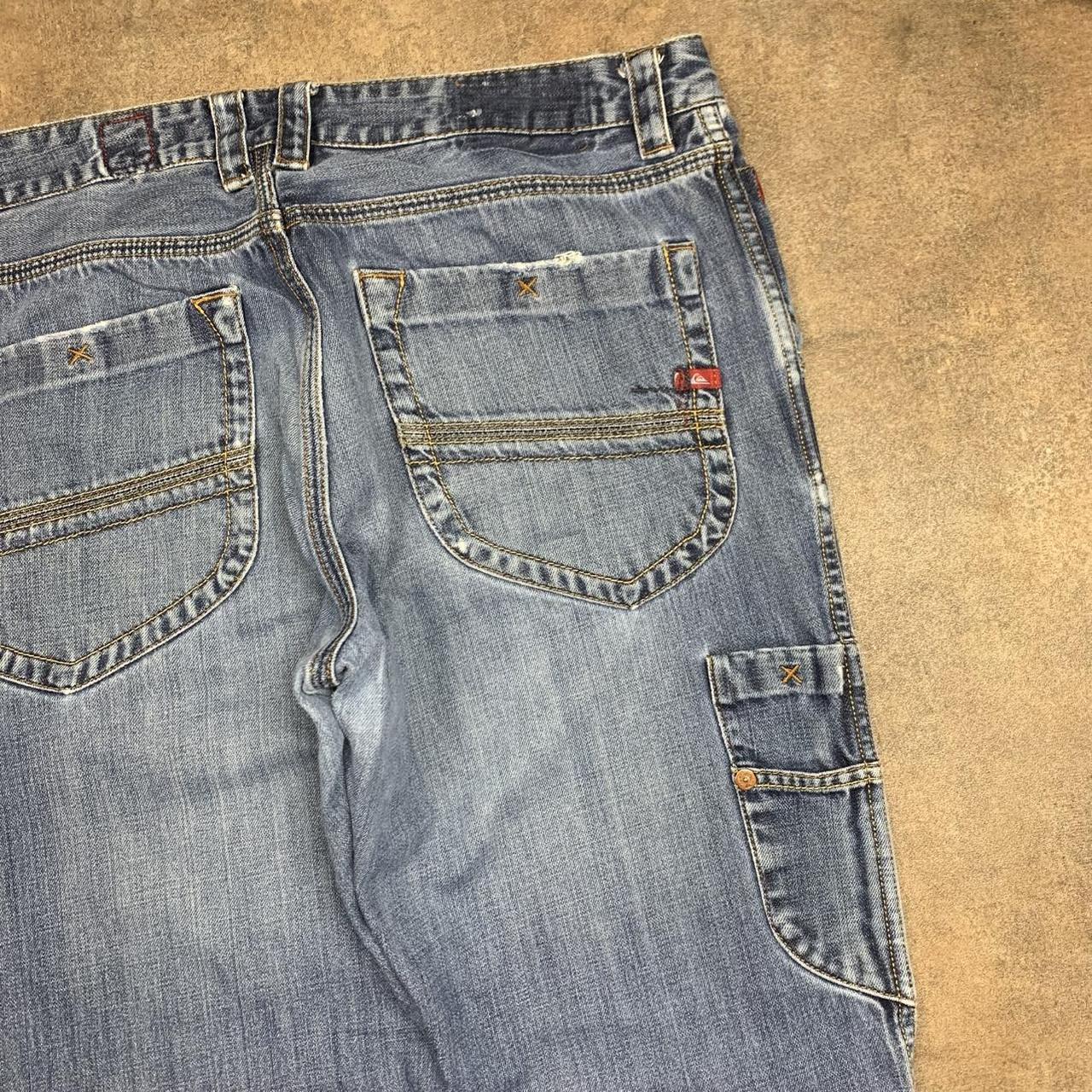 Quiksilver 00s baggy blue carpenter denim jeans