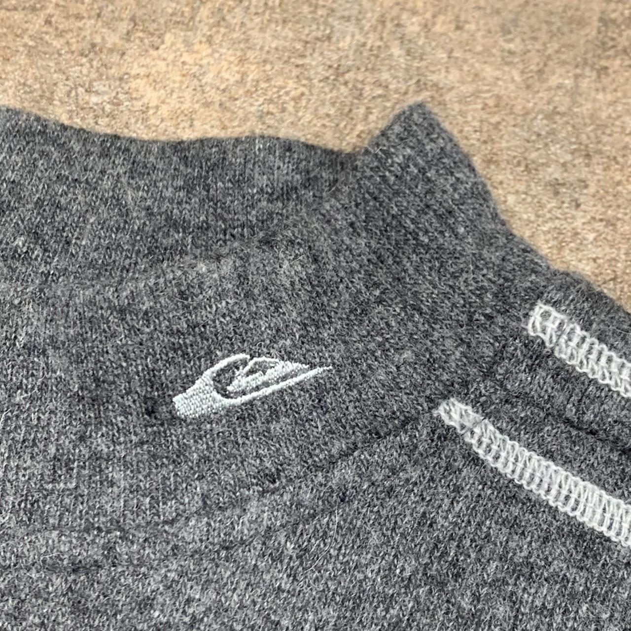Quiksilver 90s grey boxy logo sweatshirt