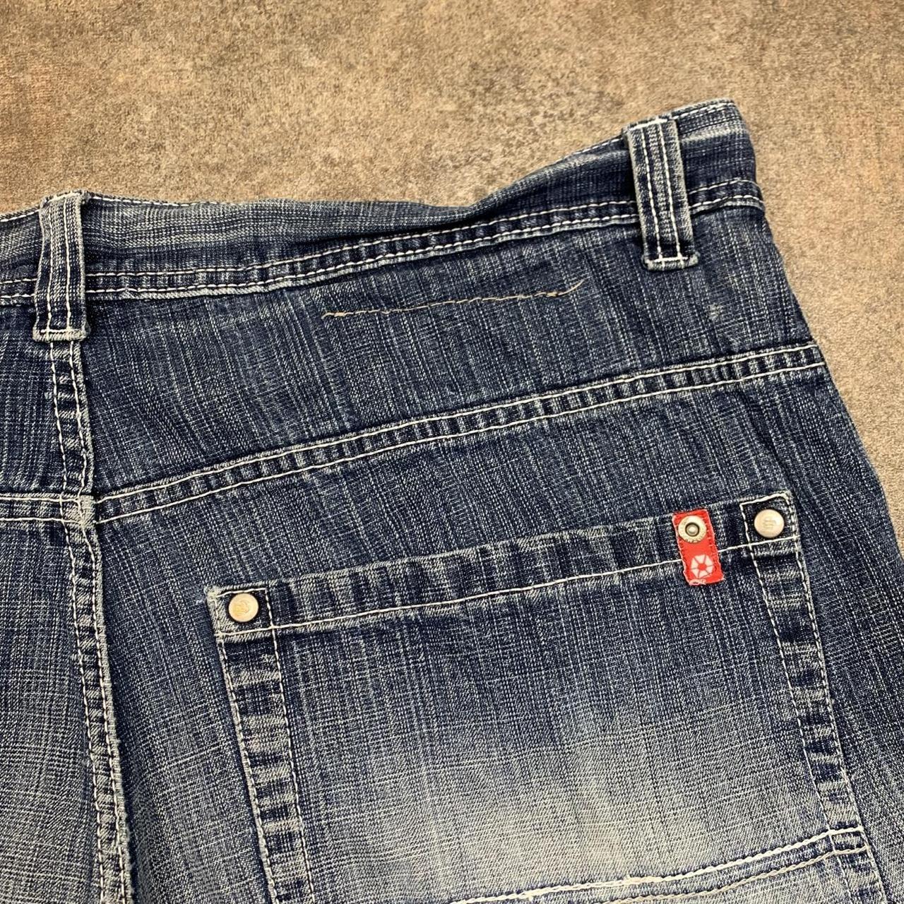 Southpole 00s red tab navy blue denim jorts
