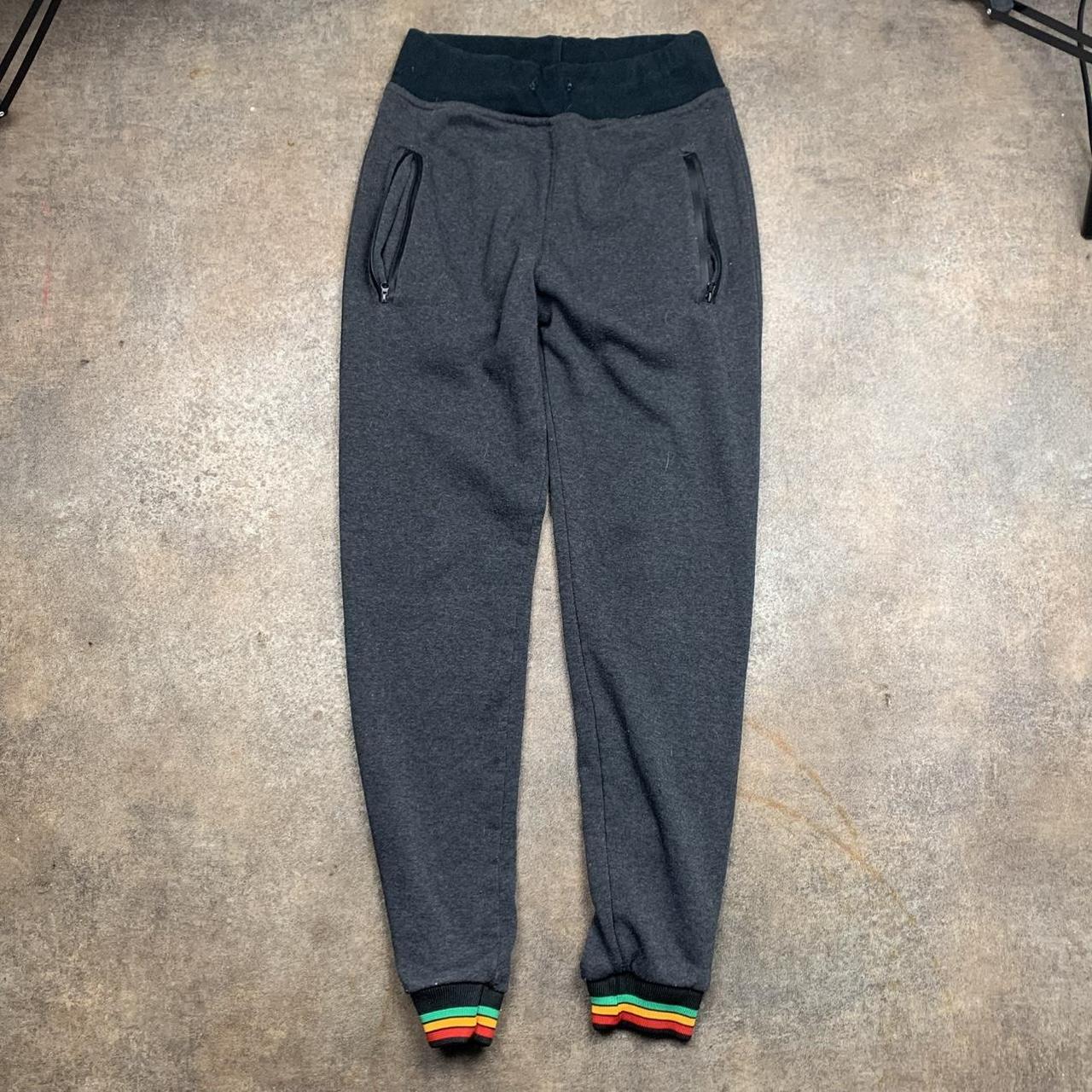 Raw Blue 00s grey rasta graphic tracksuit