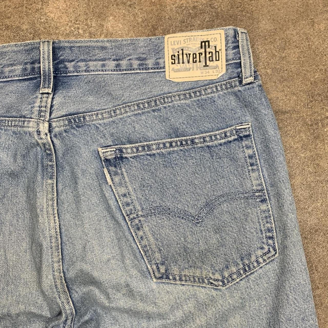 Levi’s Silvertab 00s baggy washed light blue denim jeans