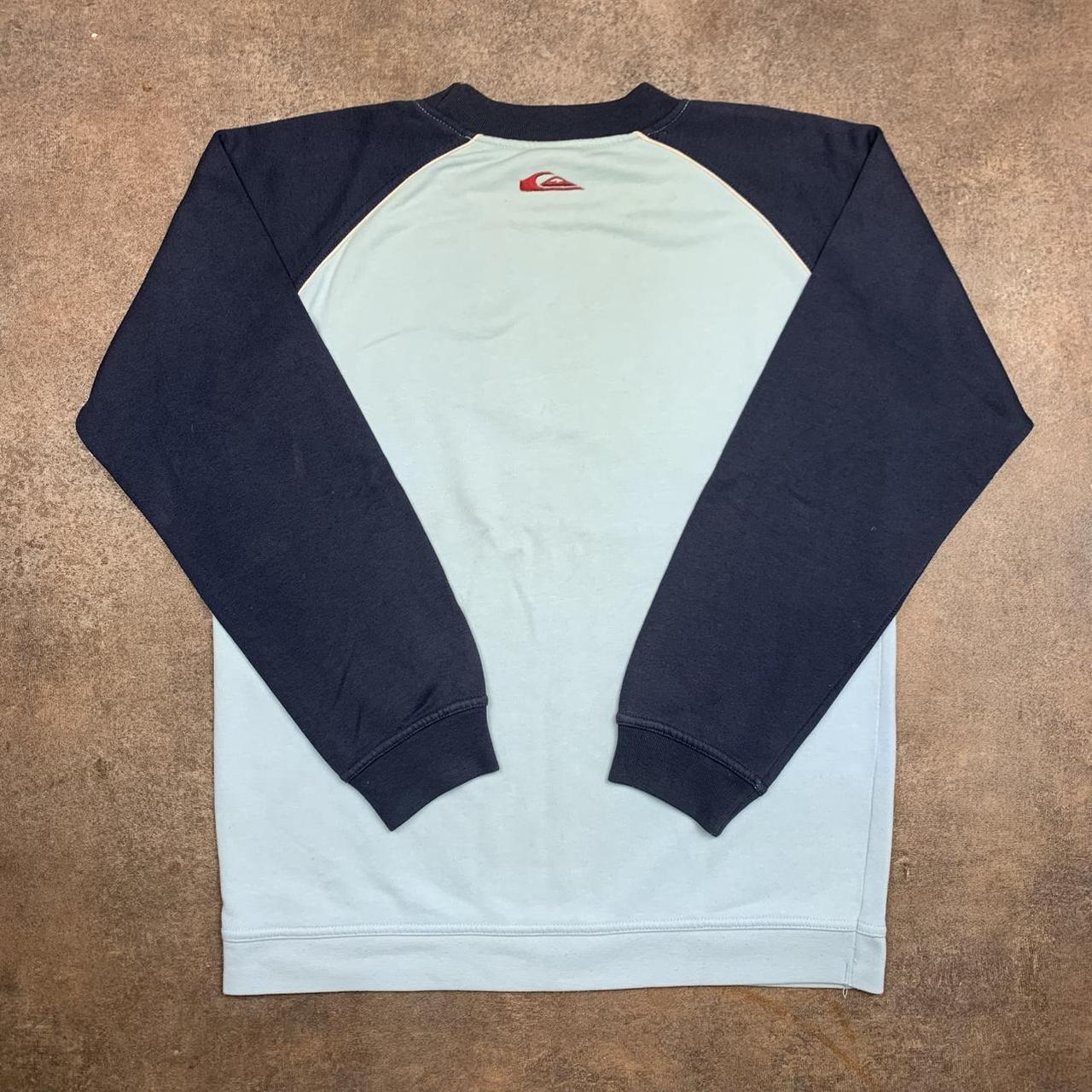 Quiksilver 90s blue navy graphic boxy sweatshirt