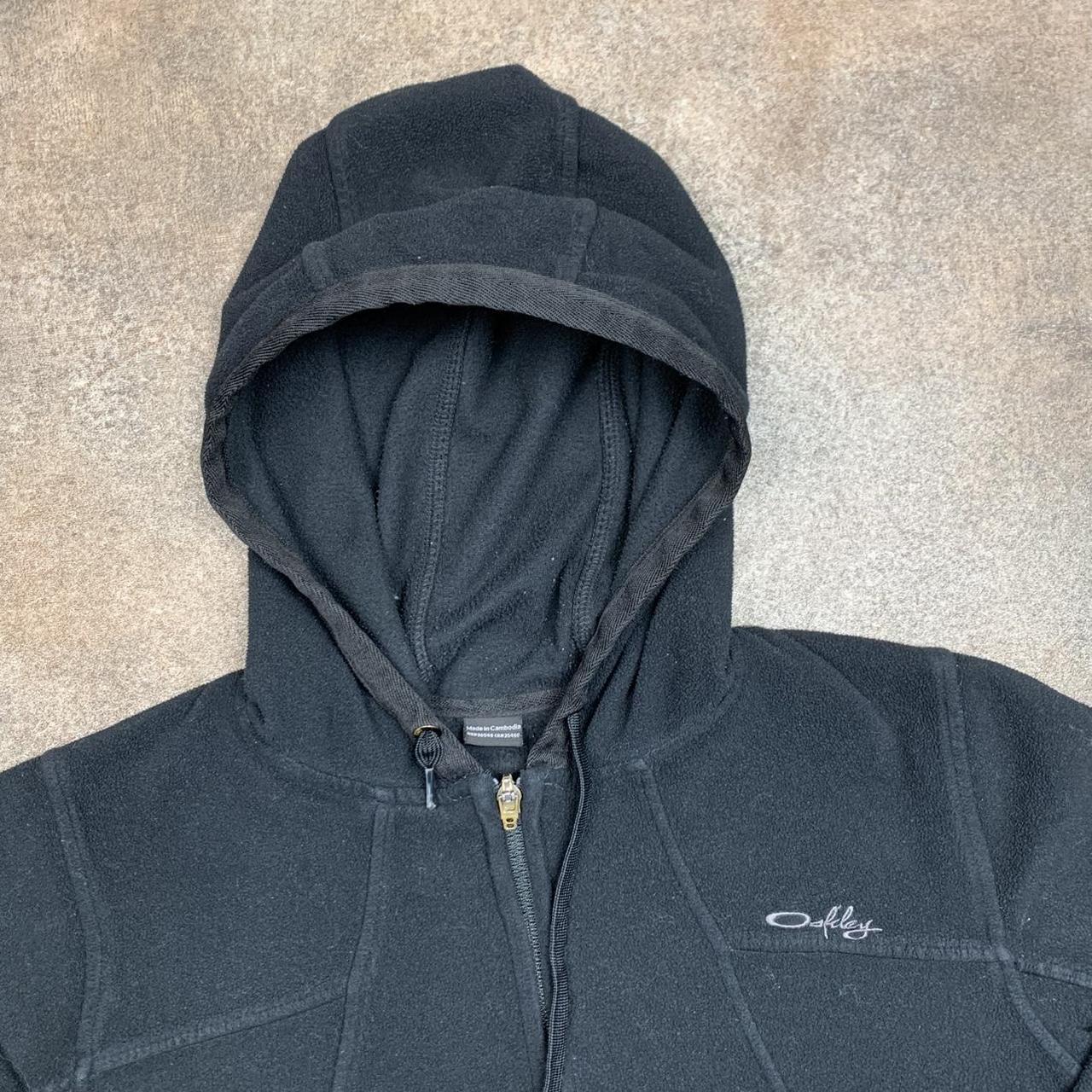 Oakley 00s black utilised fleece hoodie
