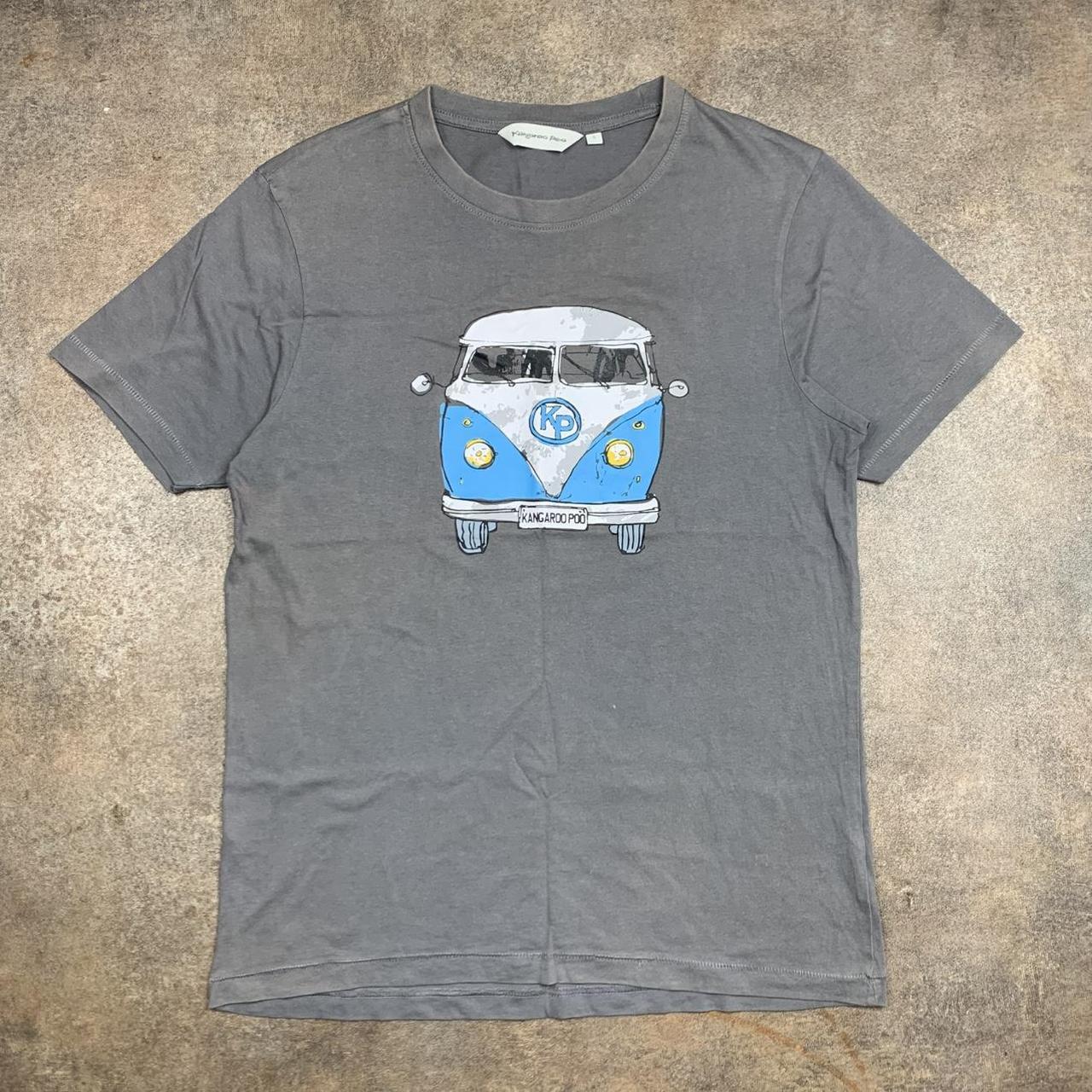 Kangaroo Poo 00s grey graphic tee