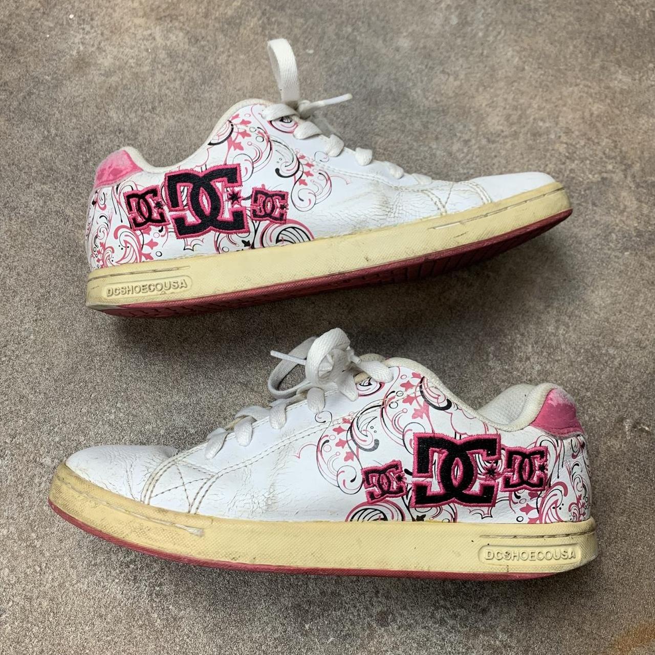 DC Shoes Pixie 3 00s white pink chunky trainers