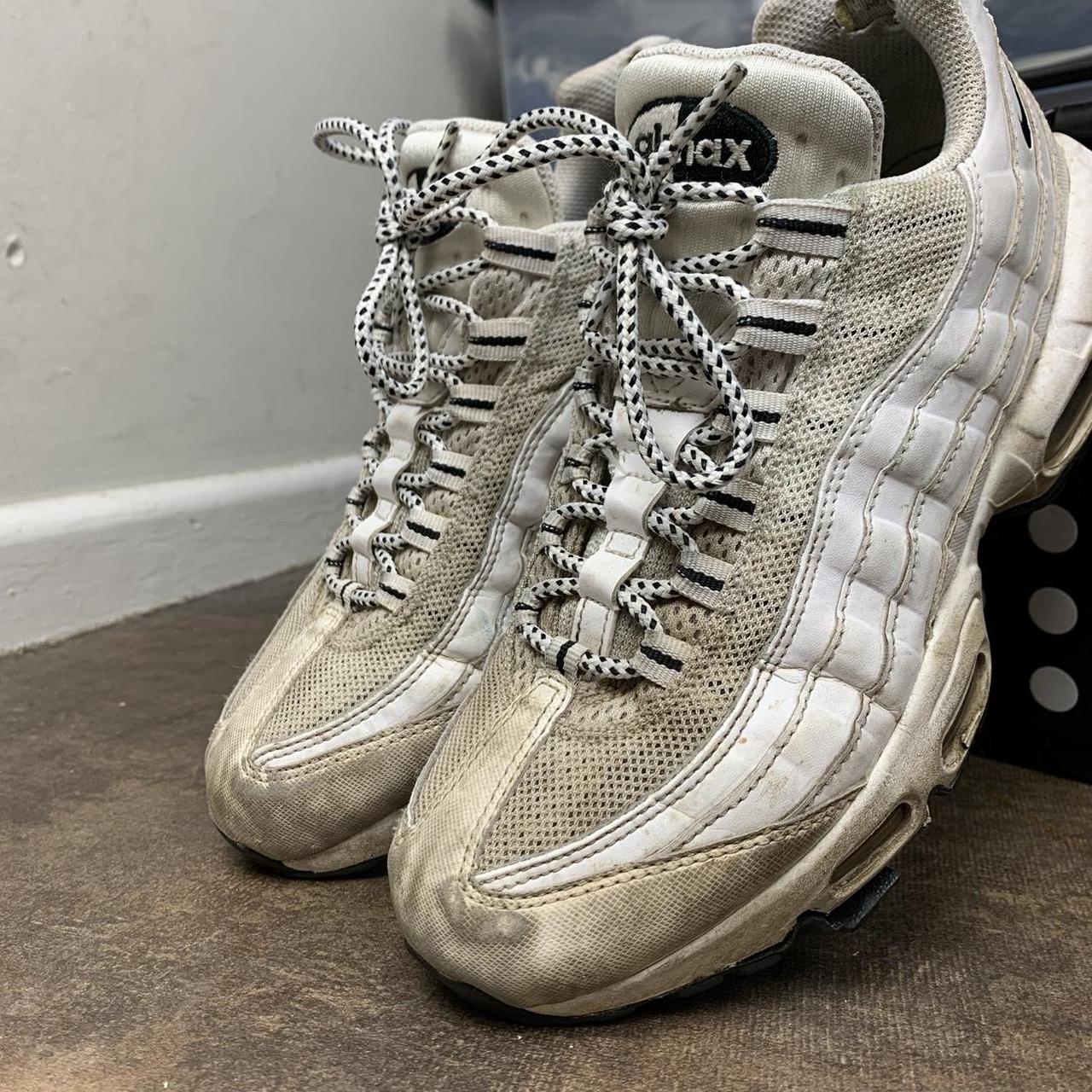 Nike Air Max 95 white black trainers
