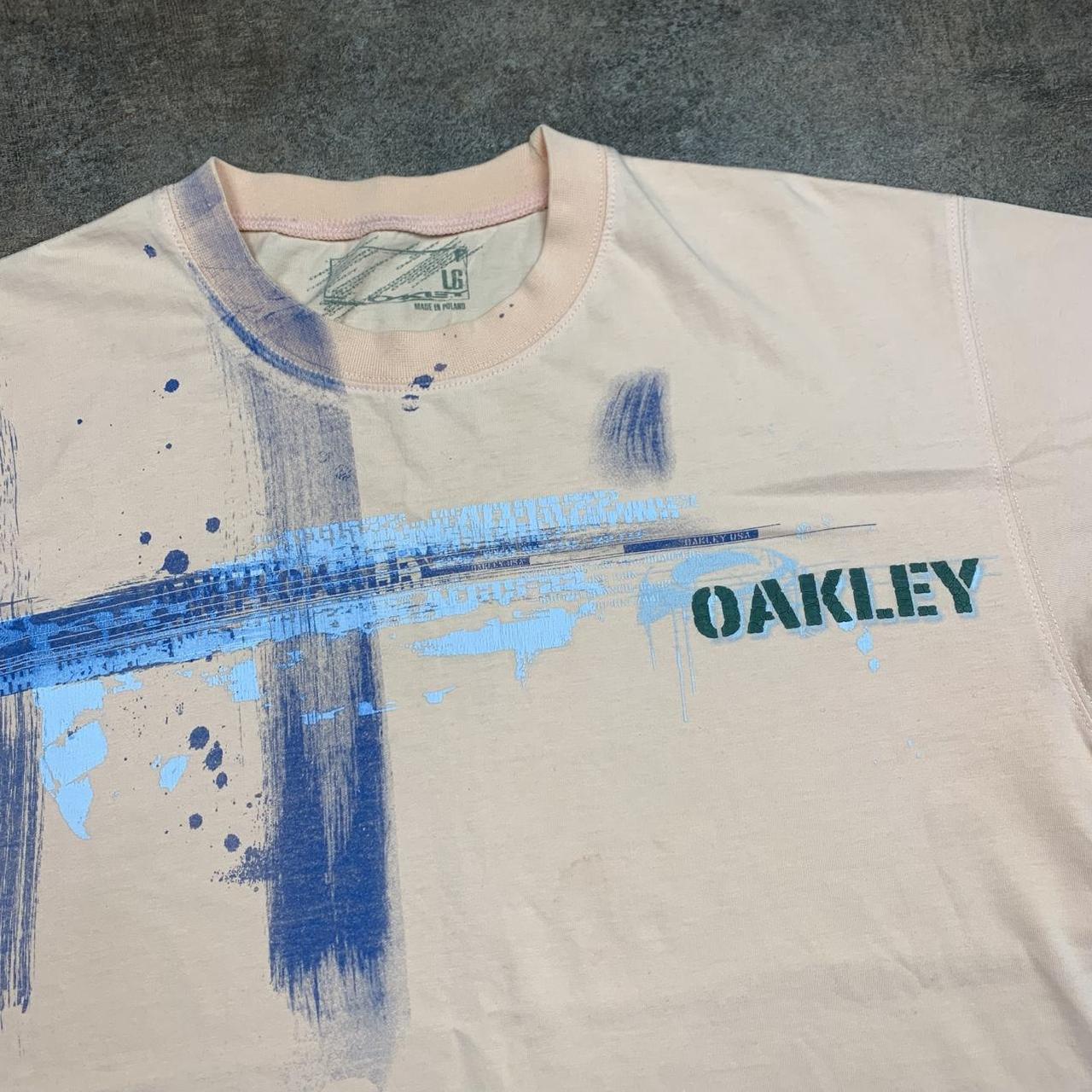 Oakley 00s pink graphic tee