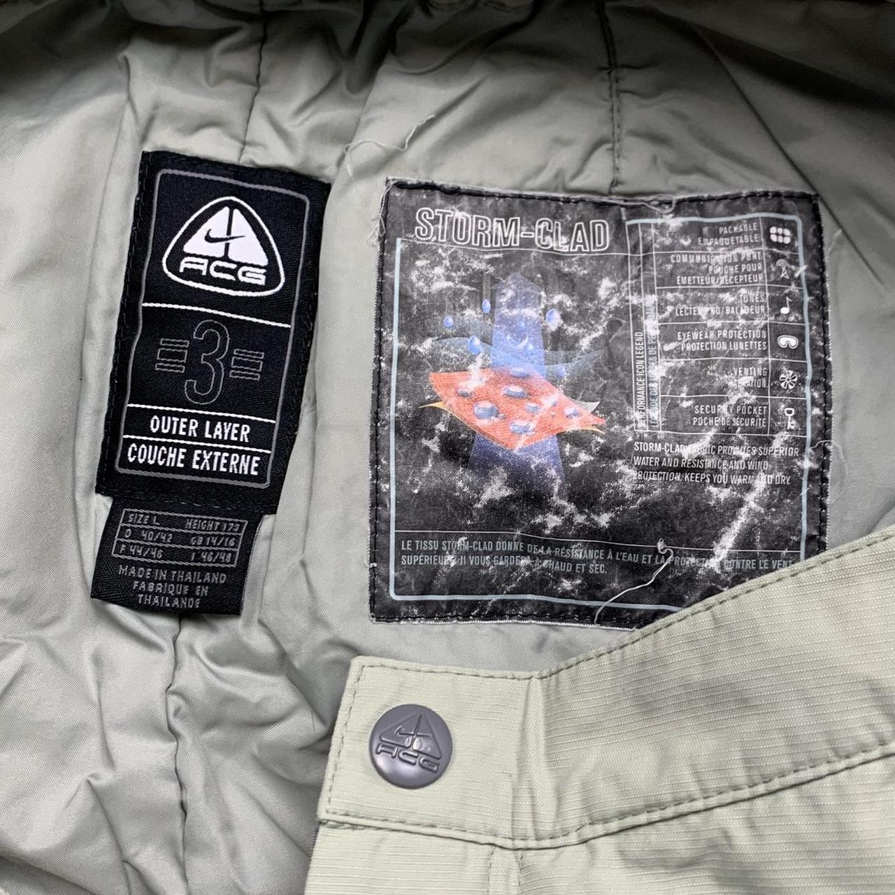 Nike ACG 00s baggy utilised cream salopettes
