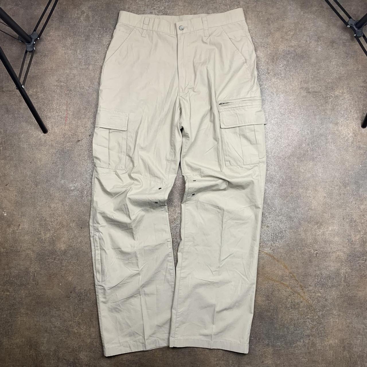Oxbow 00s cream baggy cargo trousers