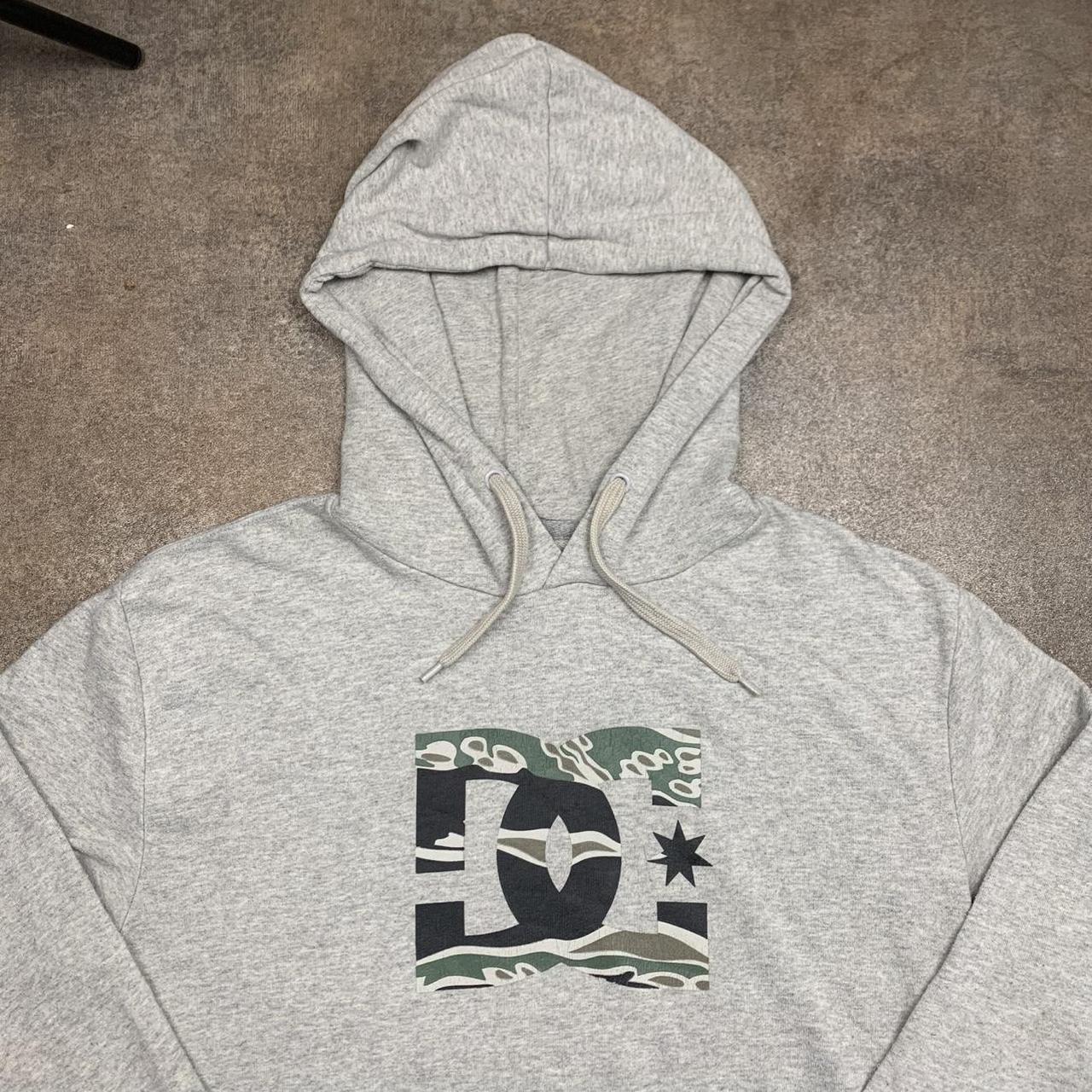 DC Shoes 00s light grey camo graphic hoodie