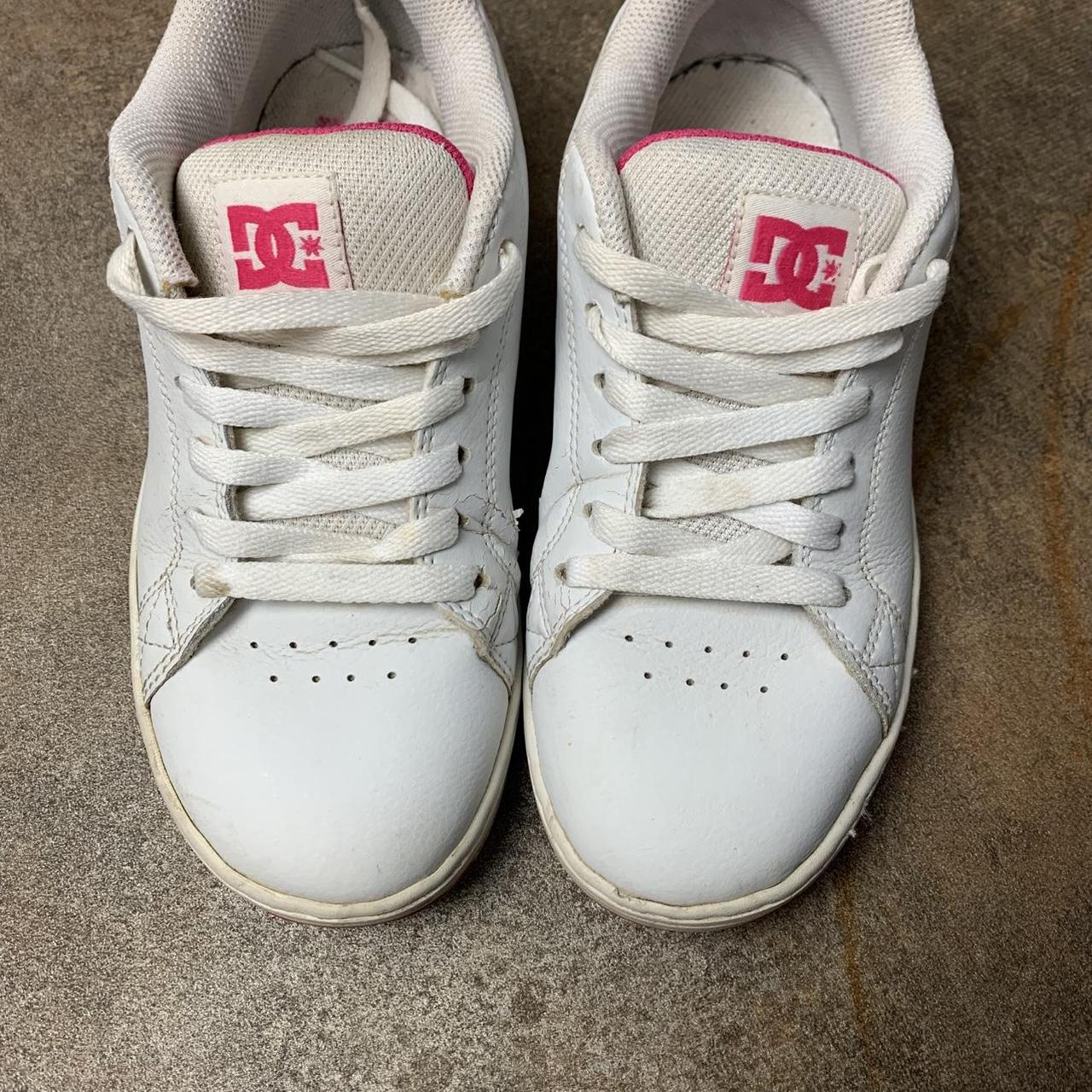 DC Shoes Pixie 00s white pink graphic grunge trainers