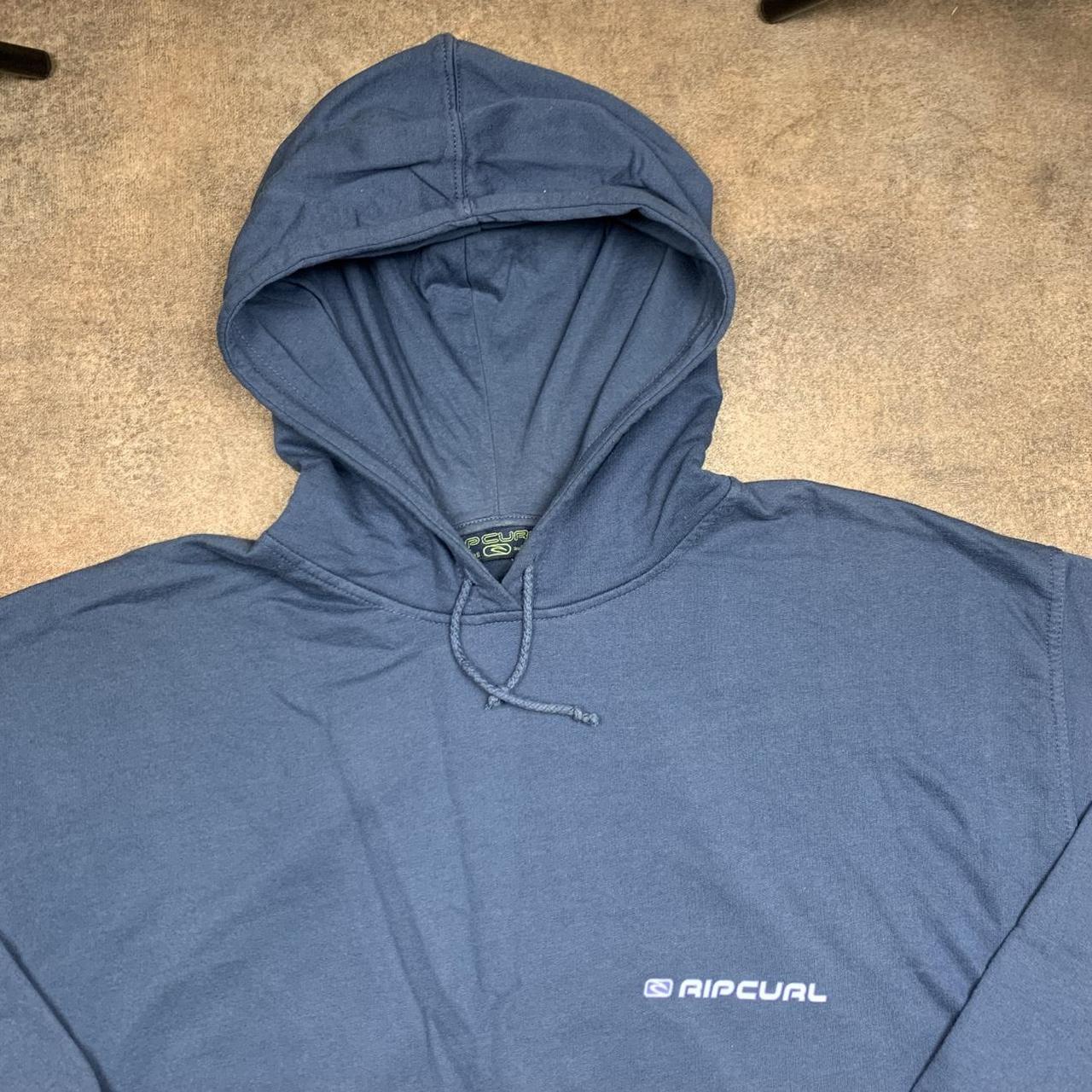 Rip Curl 00s blue baggy graphic hoodie