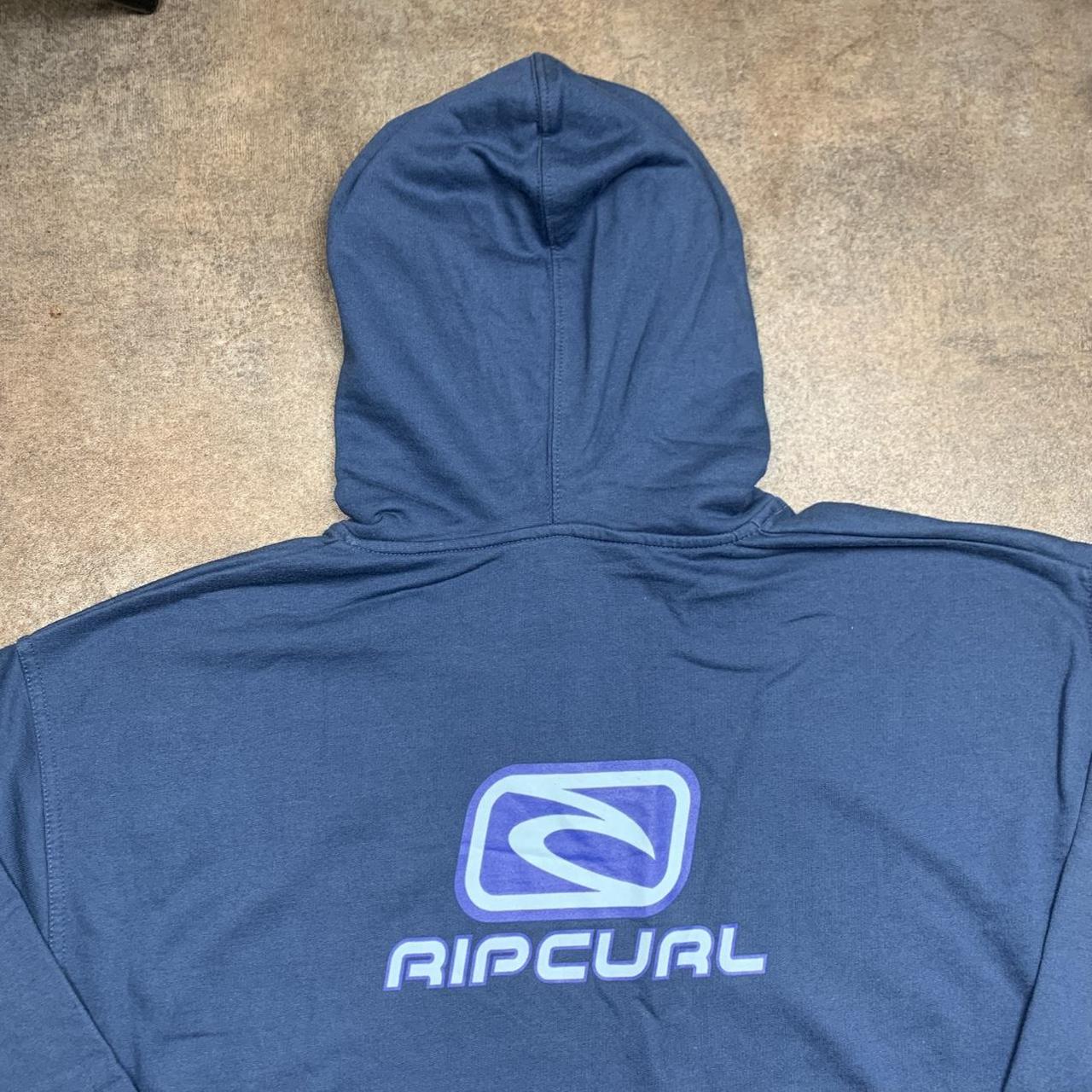 Rip Curl 00s blue baggy graphic hoodie