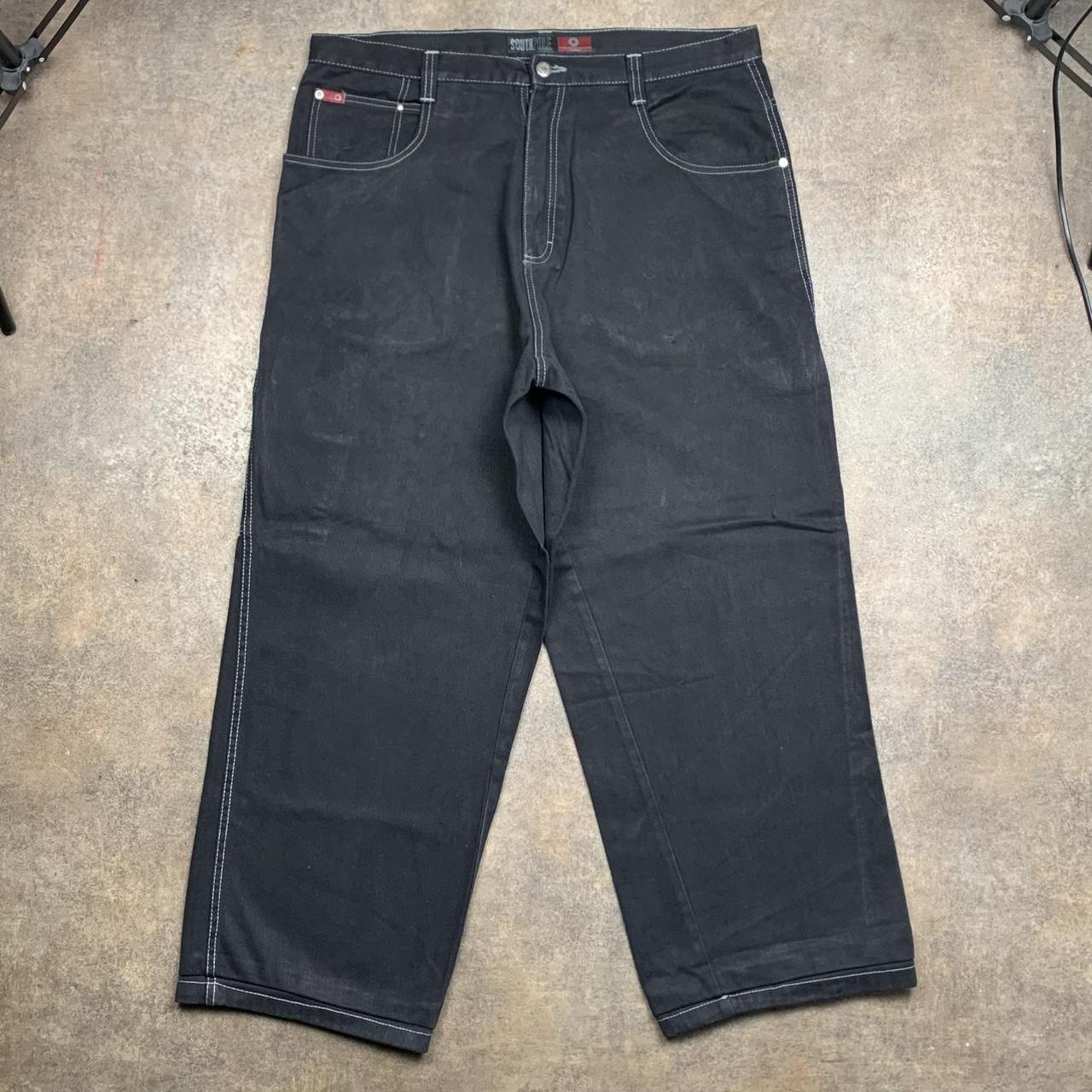 Southpole 00s red tab carpenter black denim jeans
