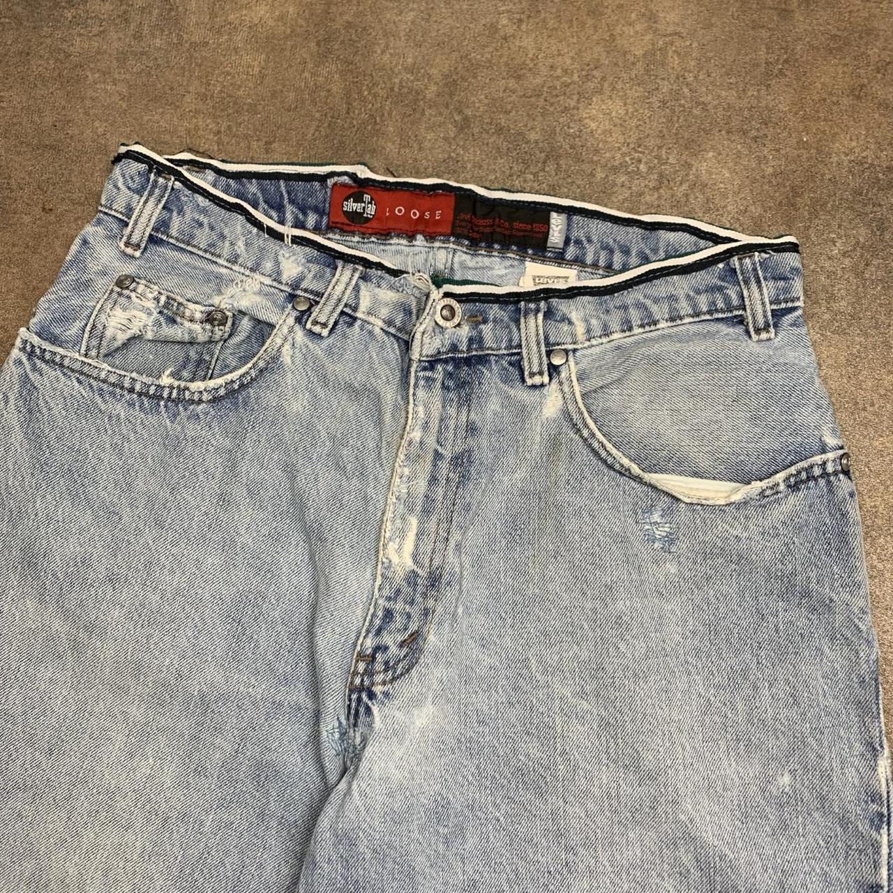 Levi’s Silvertab 00s pale blue baggy denim jeans