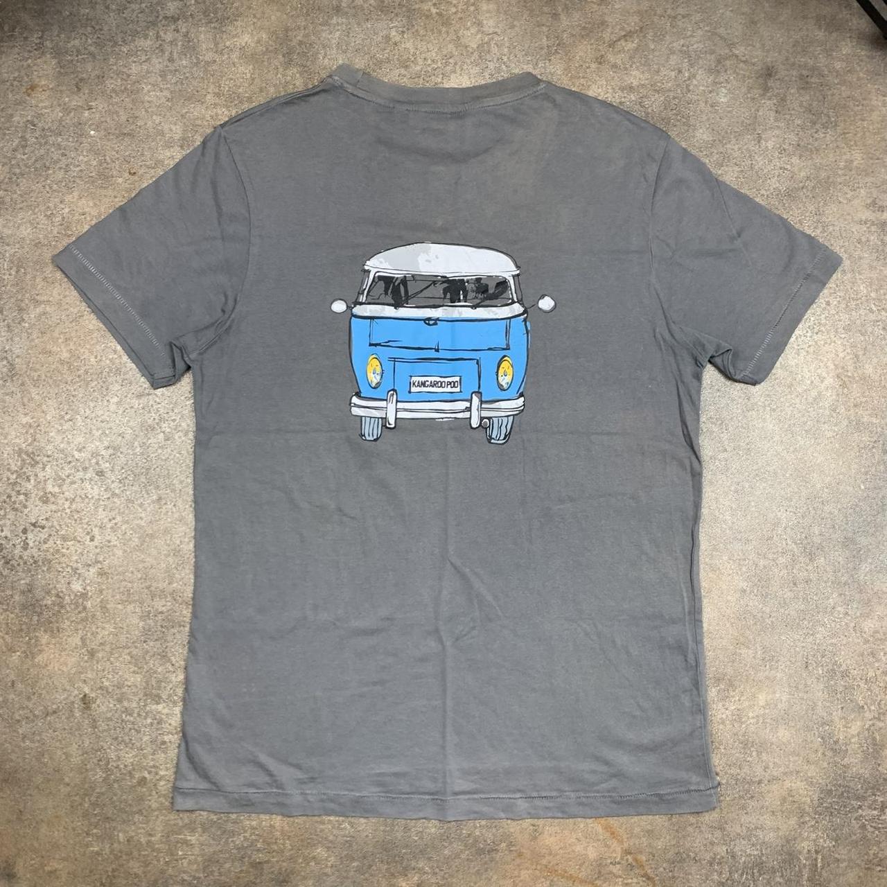 Kangaroo Poo 00s grey graphic tee