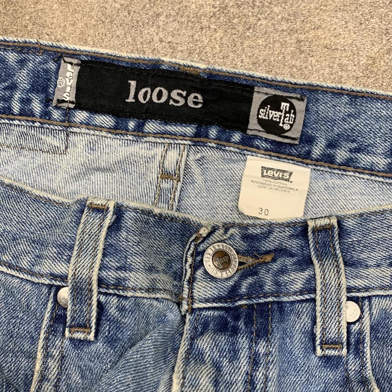 Levi’s Silvertab 00s baggy washed light blue denim jorts