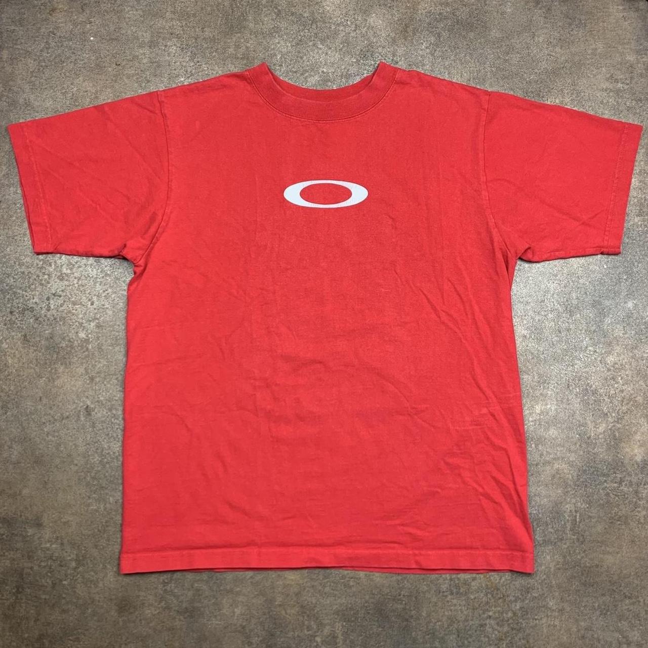 Oakley Software 90s red boxy logo tee