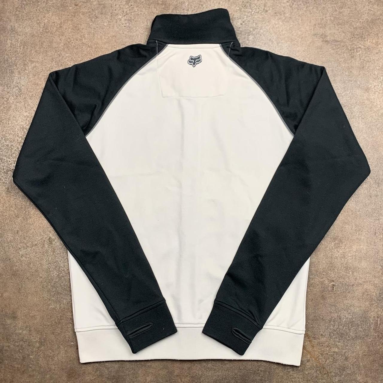 Fox Racing 00s white black coach jacket / jumper