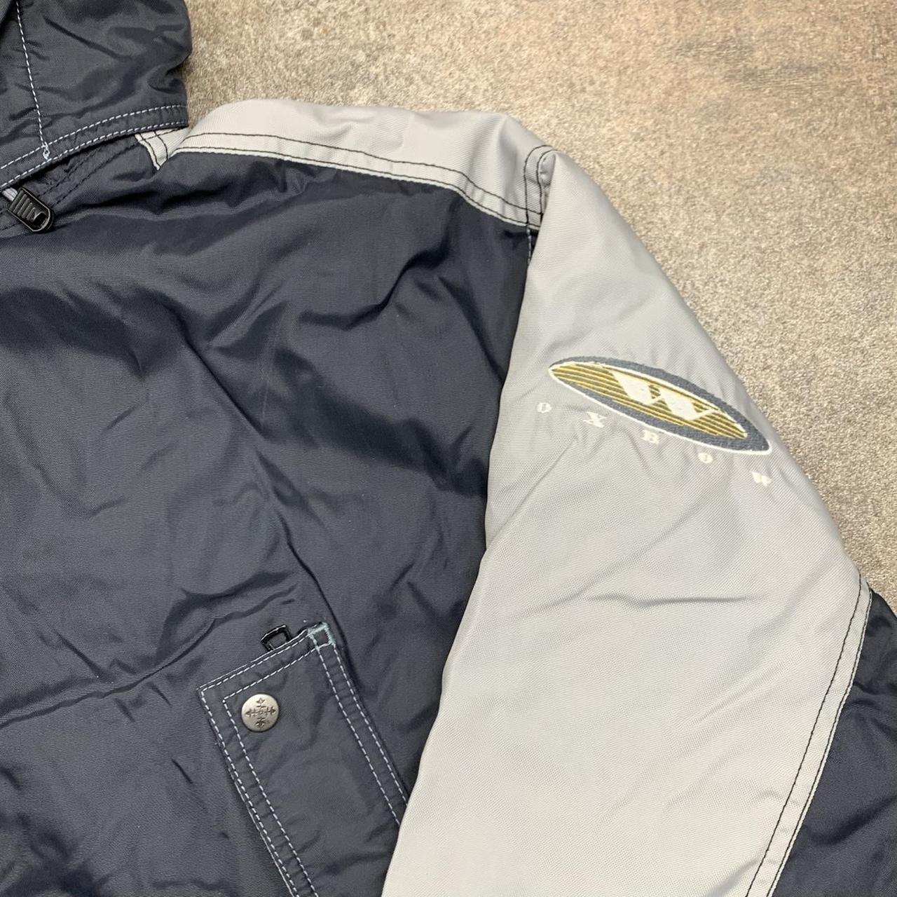 Oxbow 90s technical black grey vent ski coat