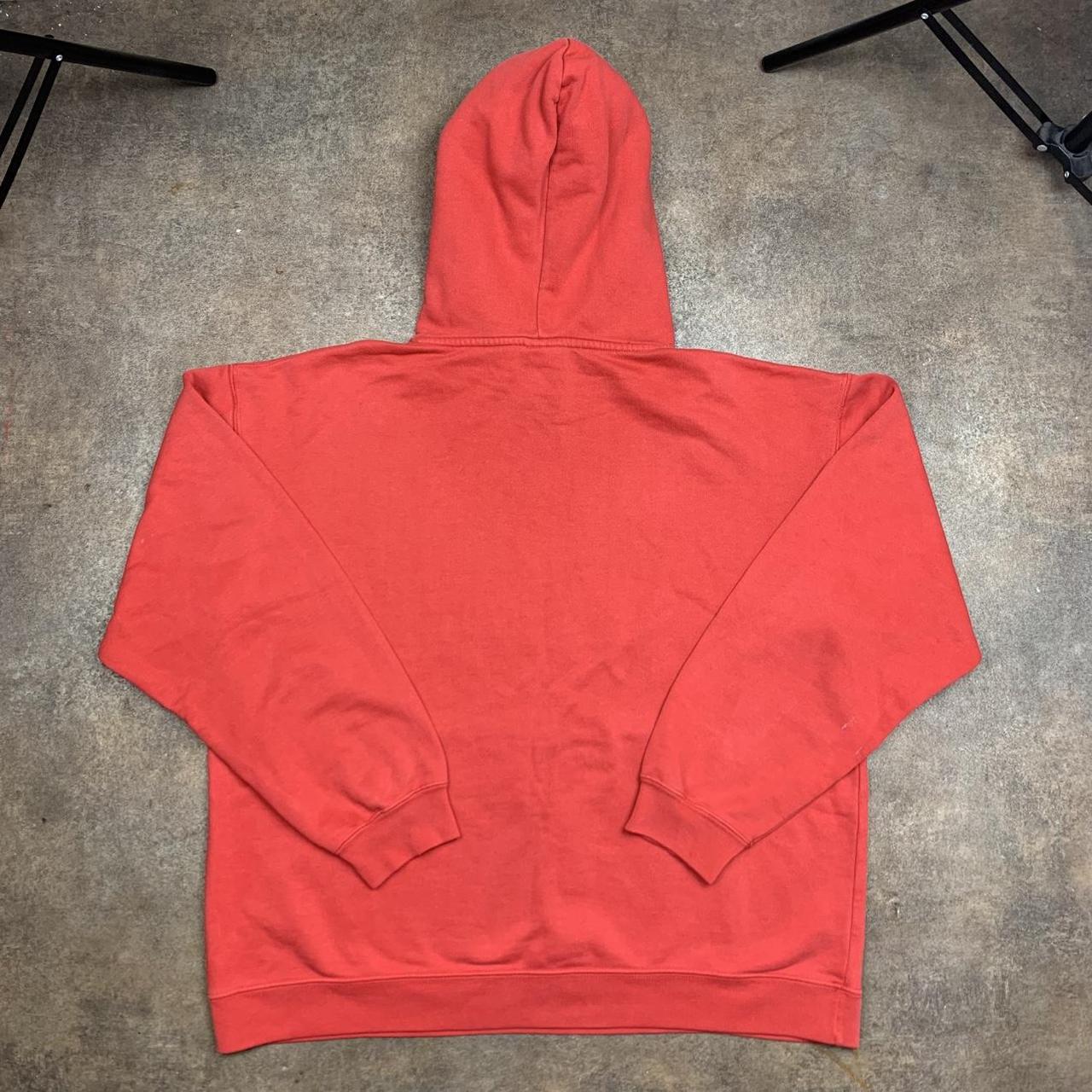 Quiksilver 90s red boxy graphic hoodie