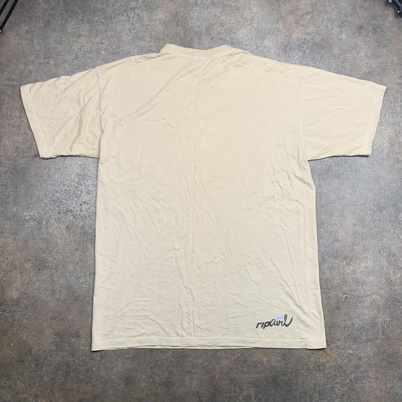 Rip Curl 00s cream beige graphic tee