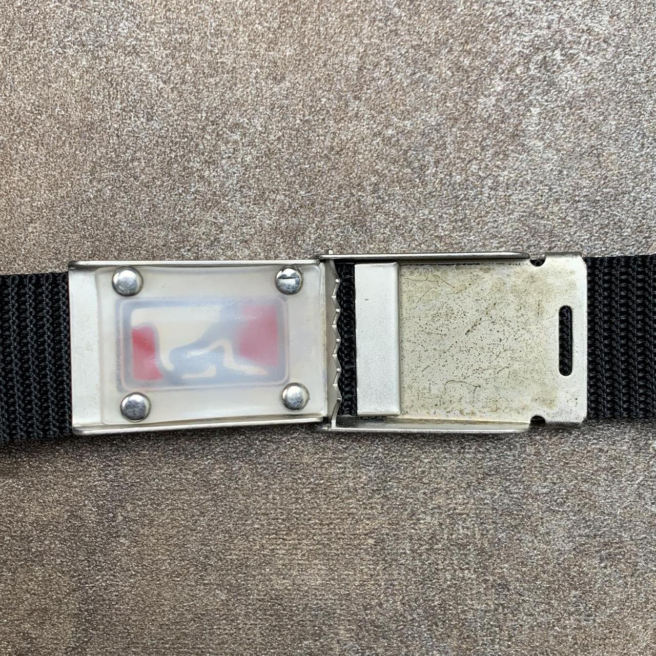 Drunknmunky 00s black webbed buckle belt